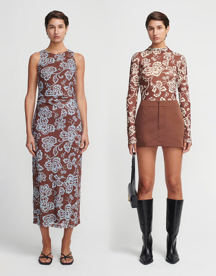 FEATURE PRINT: CHOCOLATE FLORAL