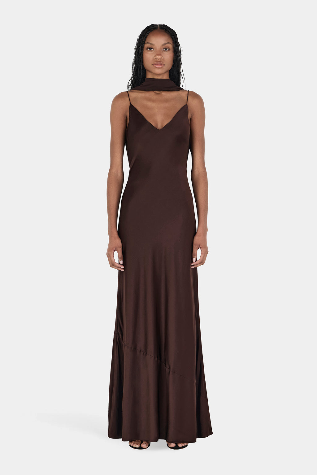 Hayley Dress Chocolate | Women Maxi Dress