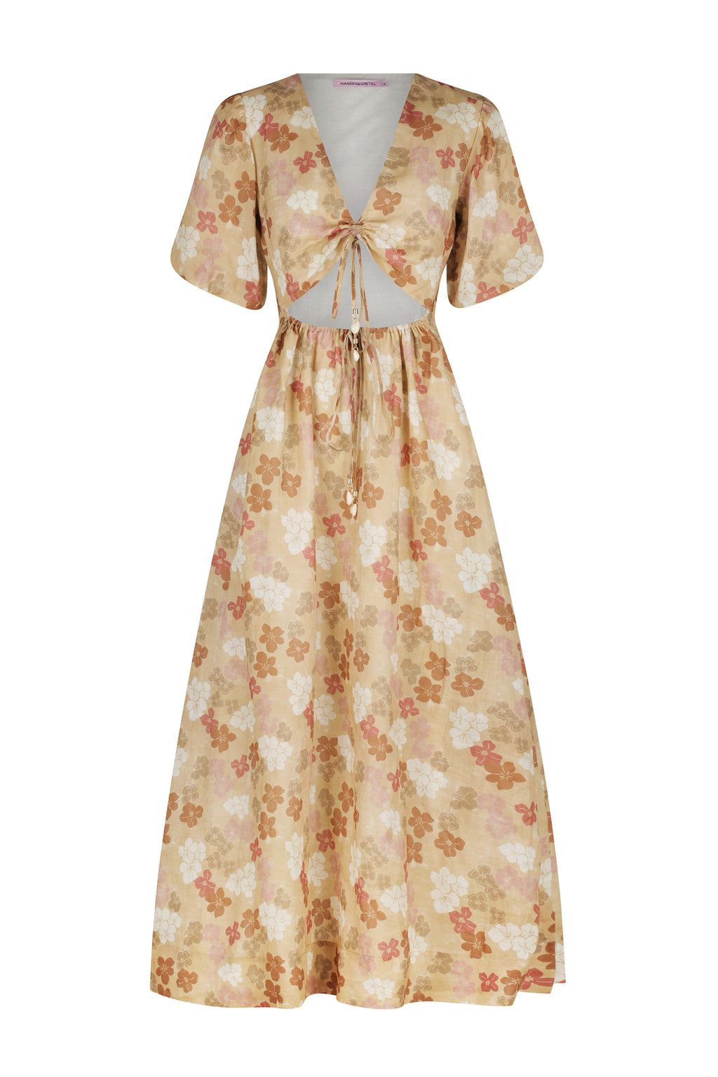 Cordelia midi top dress in multicolor