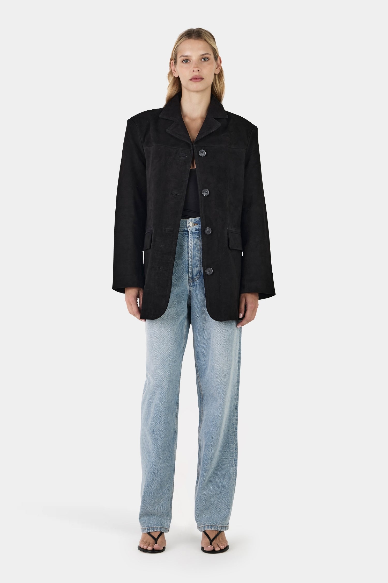 ジャケット・アウター OHOTORO Henry Suede Jacket 品質検査済 Jacket Suede ohotoro］Henry beige メルカリ