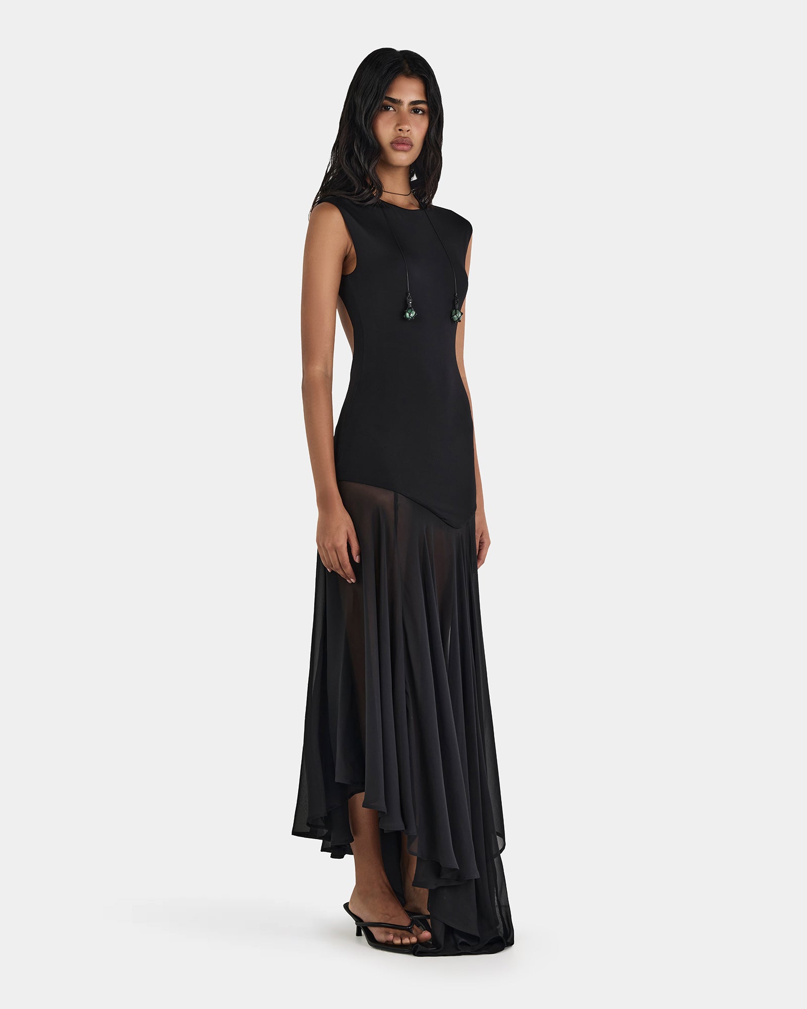 Alice Maxi Dress Black-L / BLACK