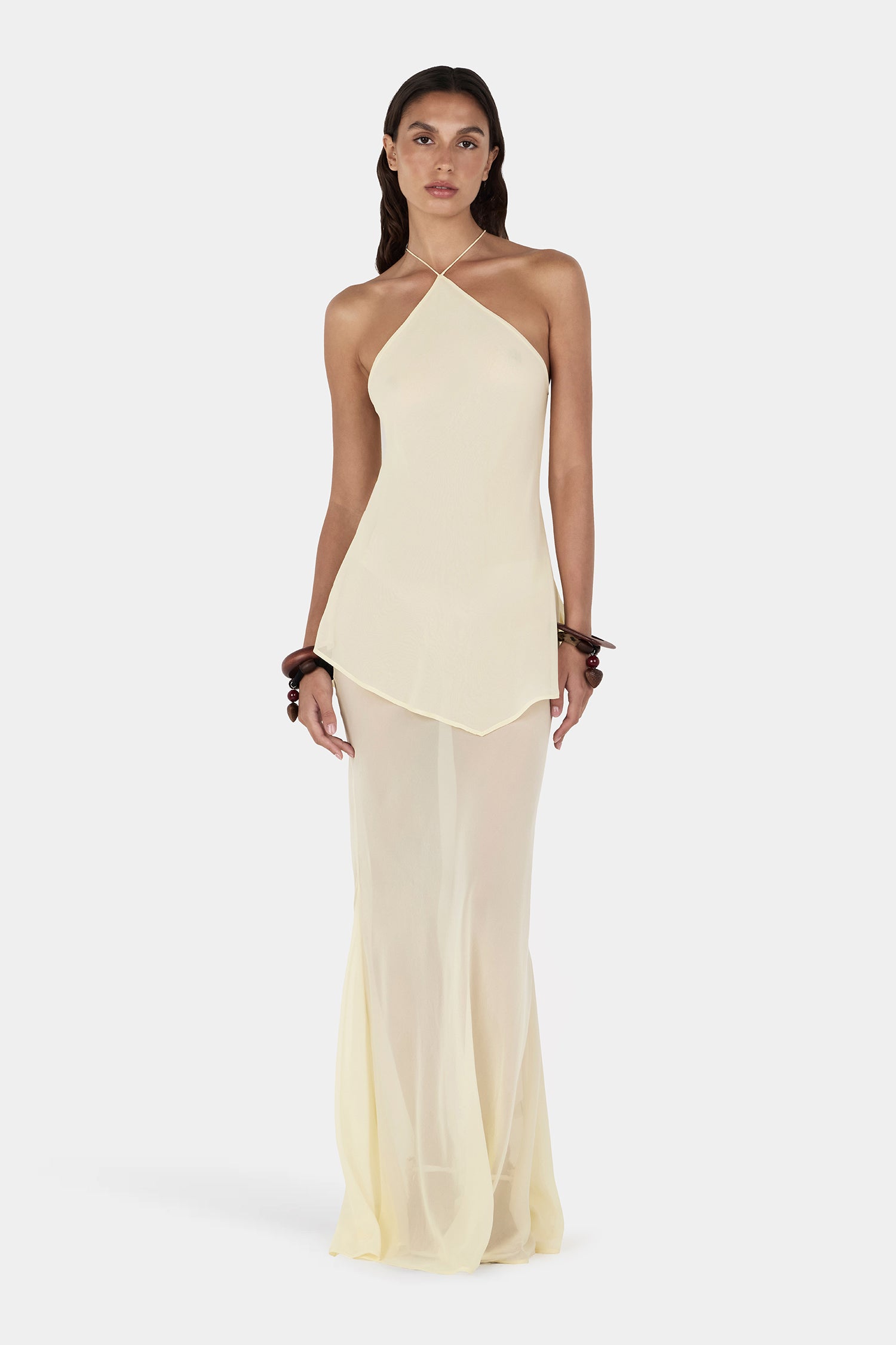knee length dresses for ladies Amaris Dress Butter | Women Maxi Dress