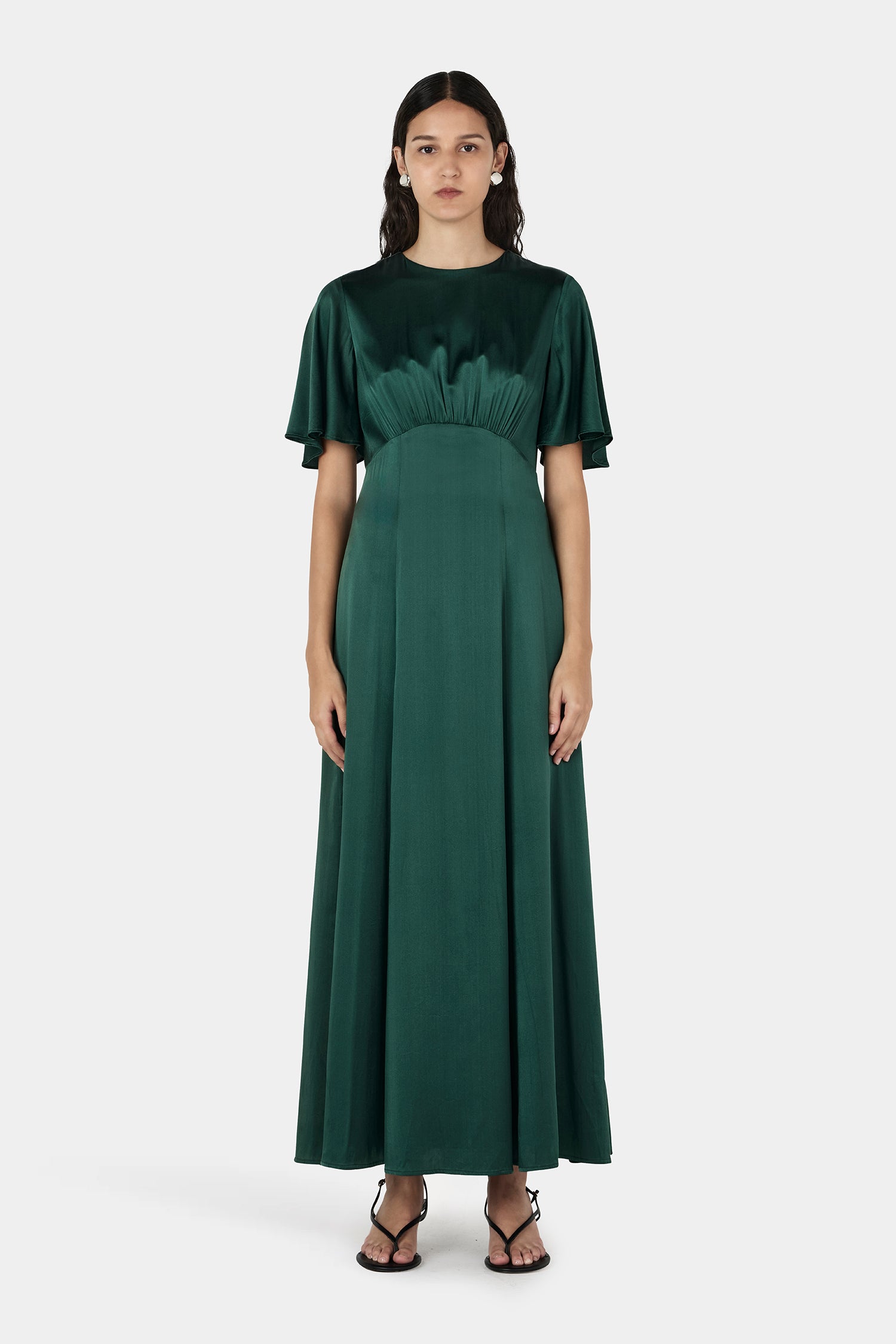 Amber Dress Pine Green Hansen & Gretel Amber Dress Pine Green Hansen & Gretel