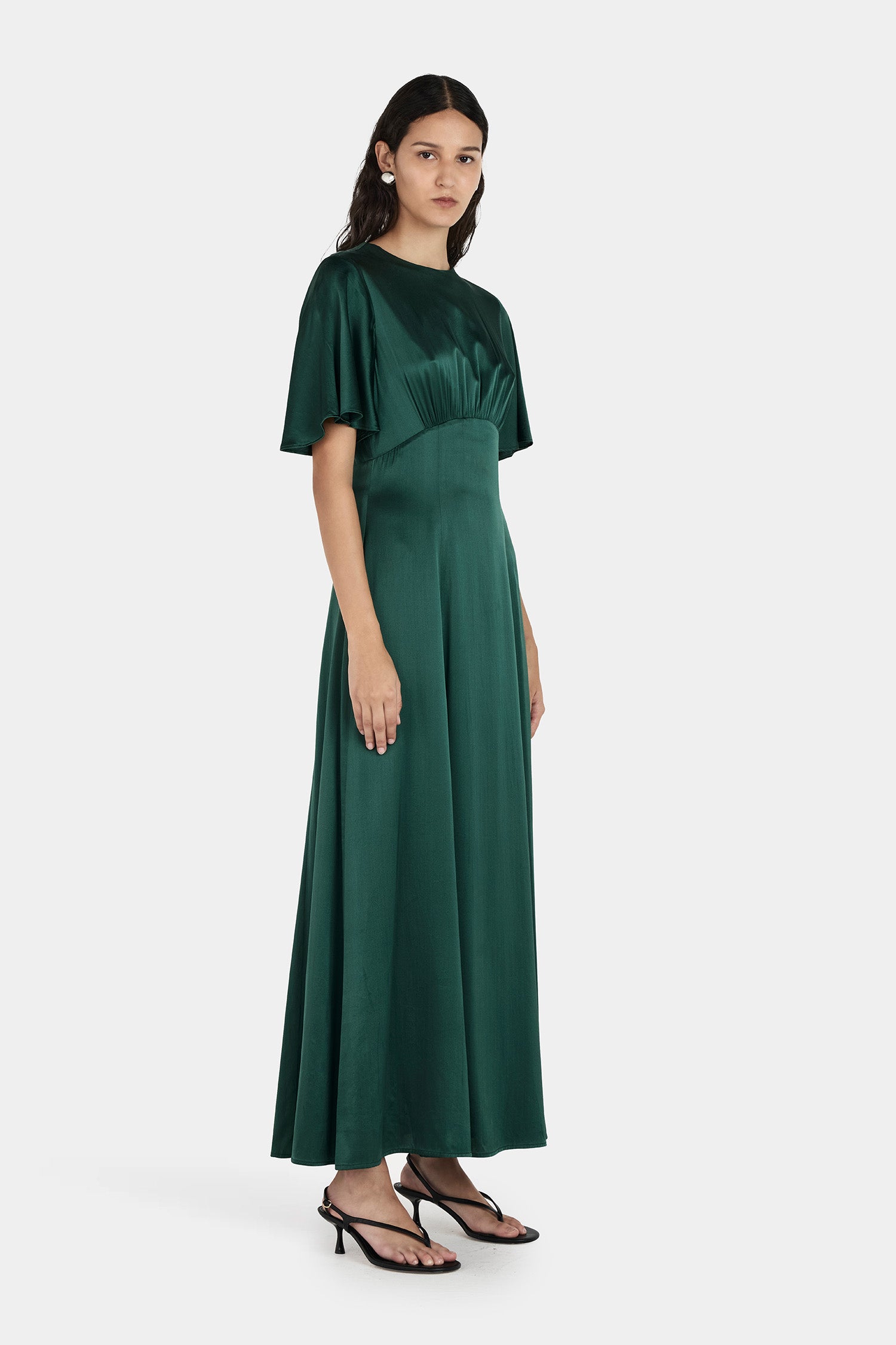 Amber Dress Pine Green Hansen & Gretel Amber Dress Pine Green Hansen & Gretel