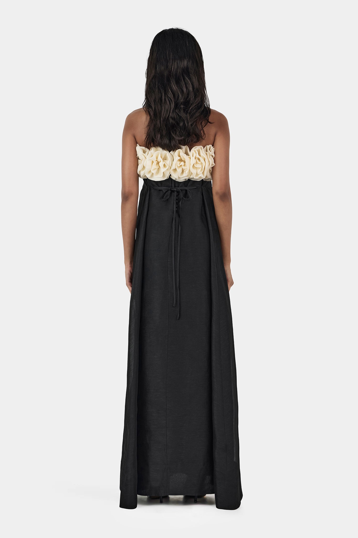Aster Maxi Dress Black/Cream – Hansen & Gretel