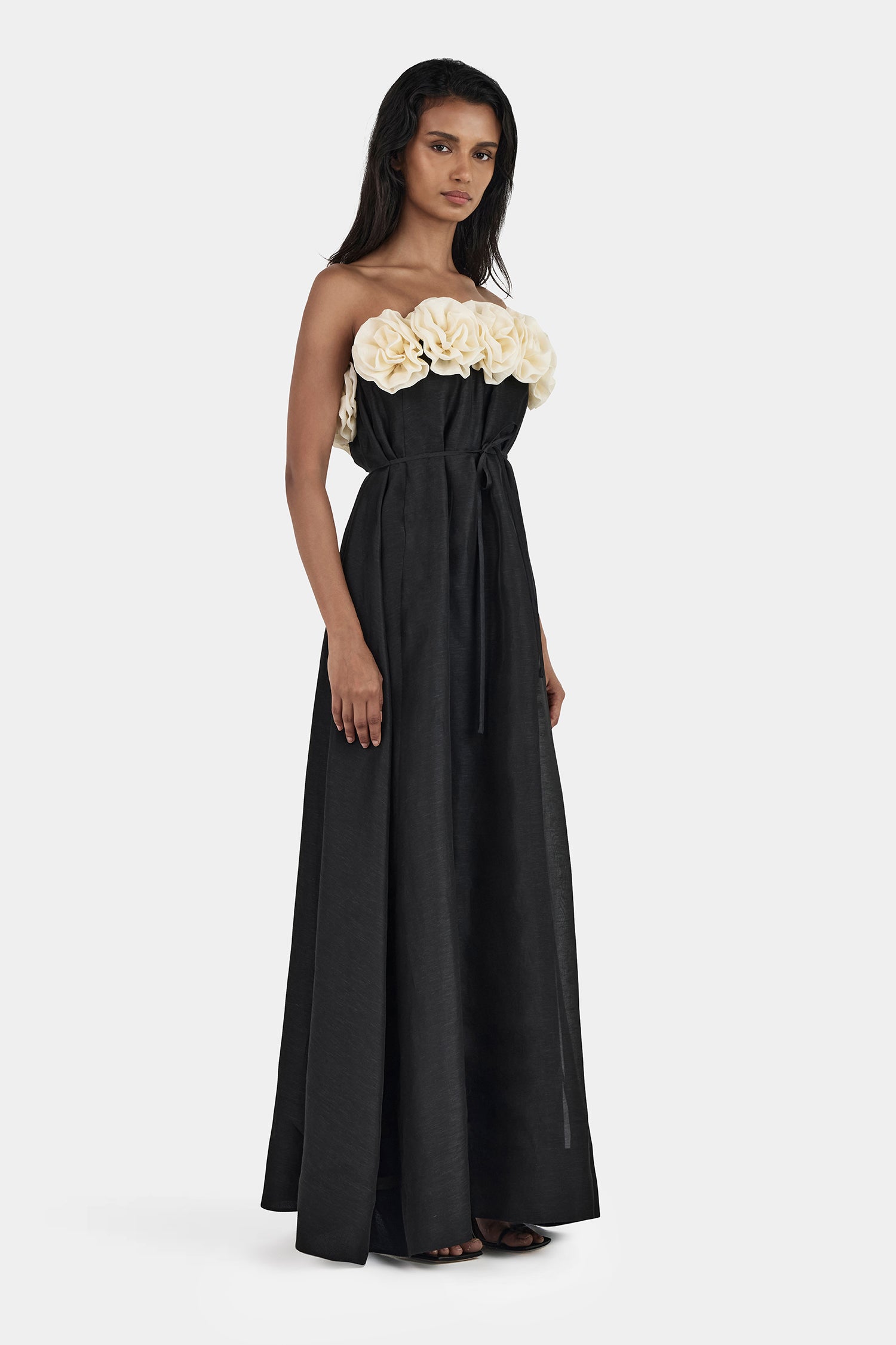 Aster Maxi Dress Black/Cream Hansen & Gretel Aster Maxi Dress Black/Cream Hansen & Gretel