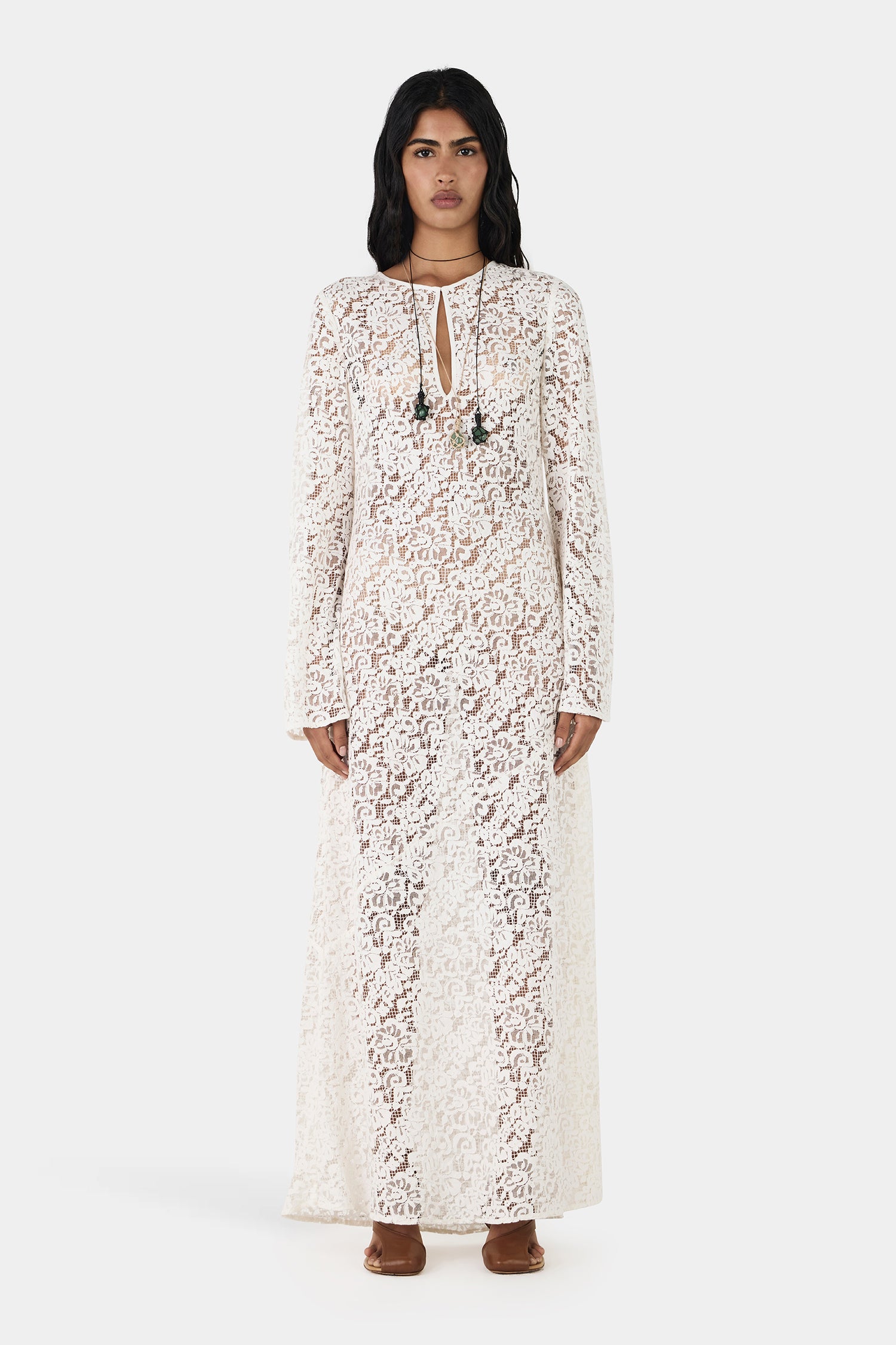 Bianca Lace Dress Ivory Lace – Hansen & Gretel