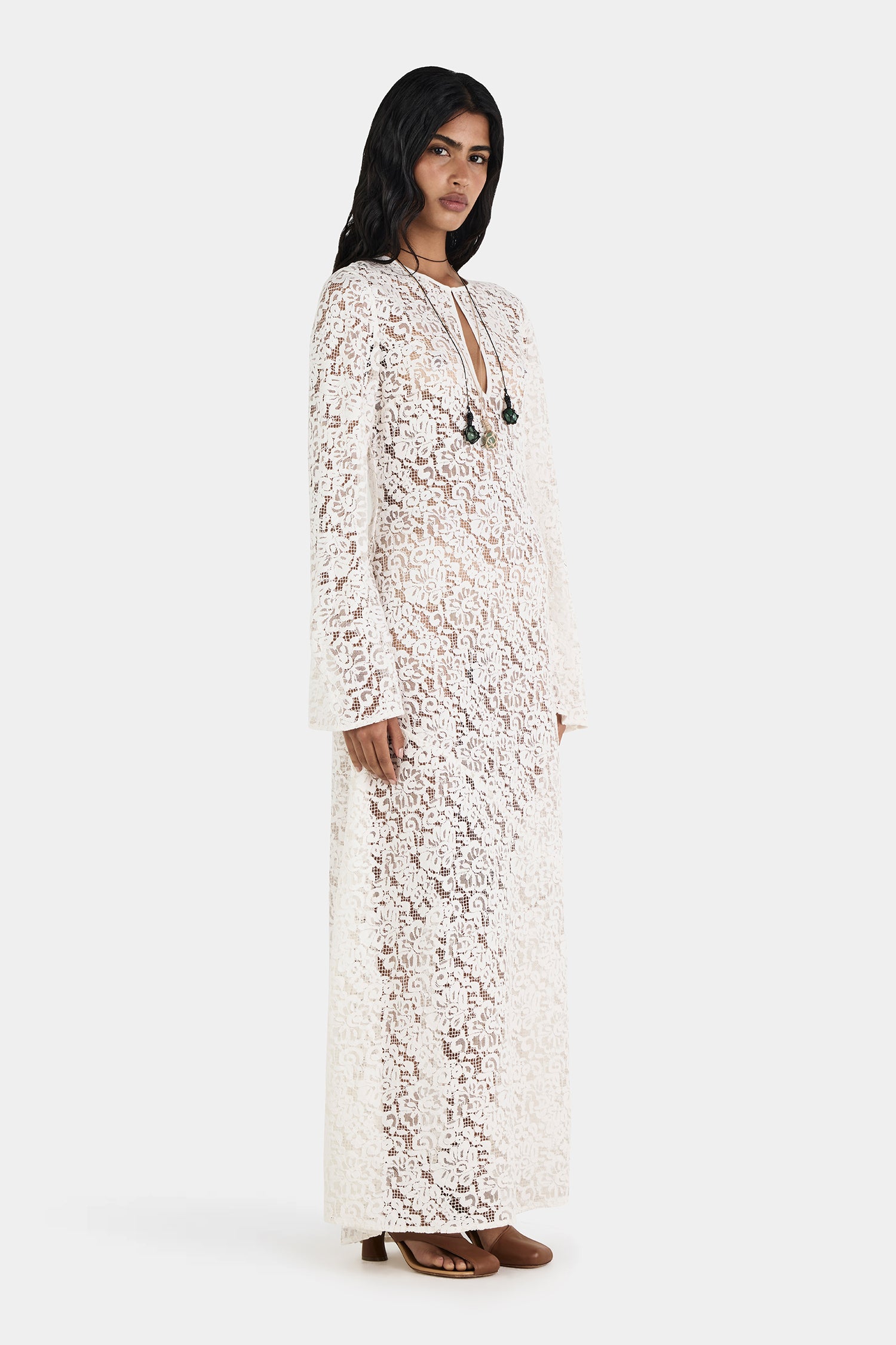bianca lace maxi dress Bianca Lace Dress Ivory Lace – Hansen & Gretel