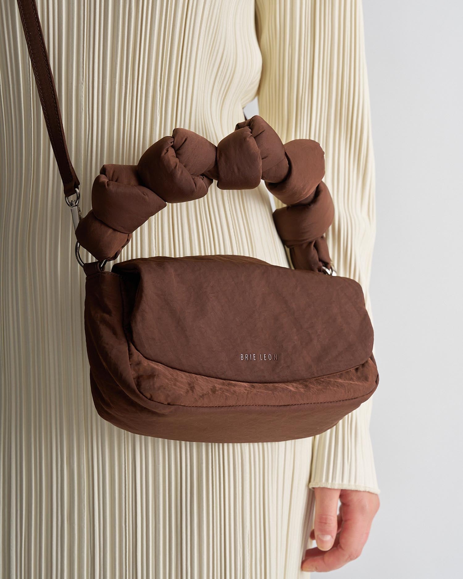 Rellino Bag Brownie Crinkle Recycled Polyester