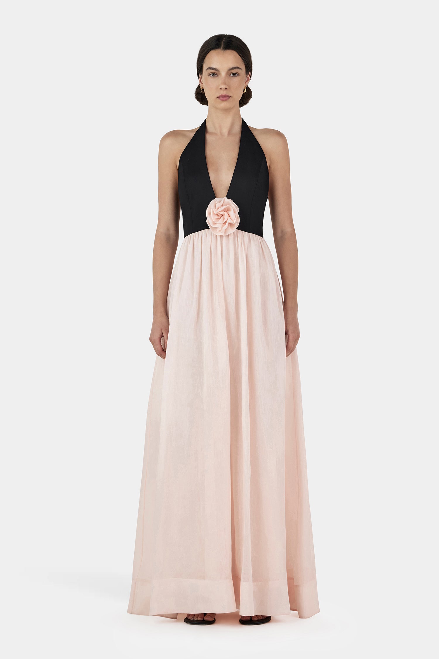 Calla Maxi Dress Black/Pink – Hansen Gretel