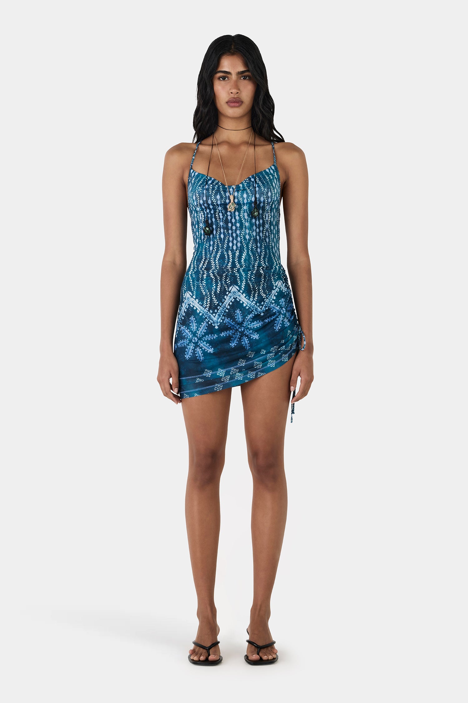carrie mini dress Carrie Mini Dress Aqua Drift – Hansen & Gretel
