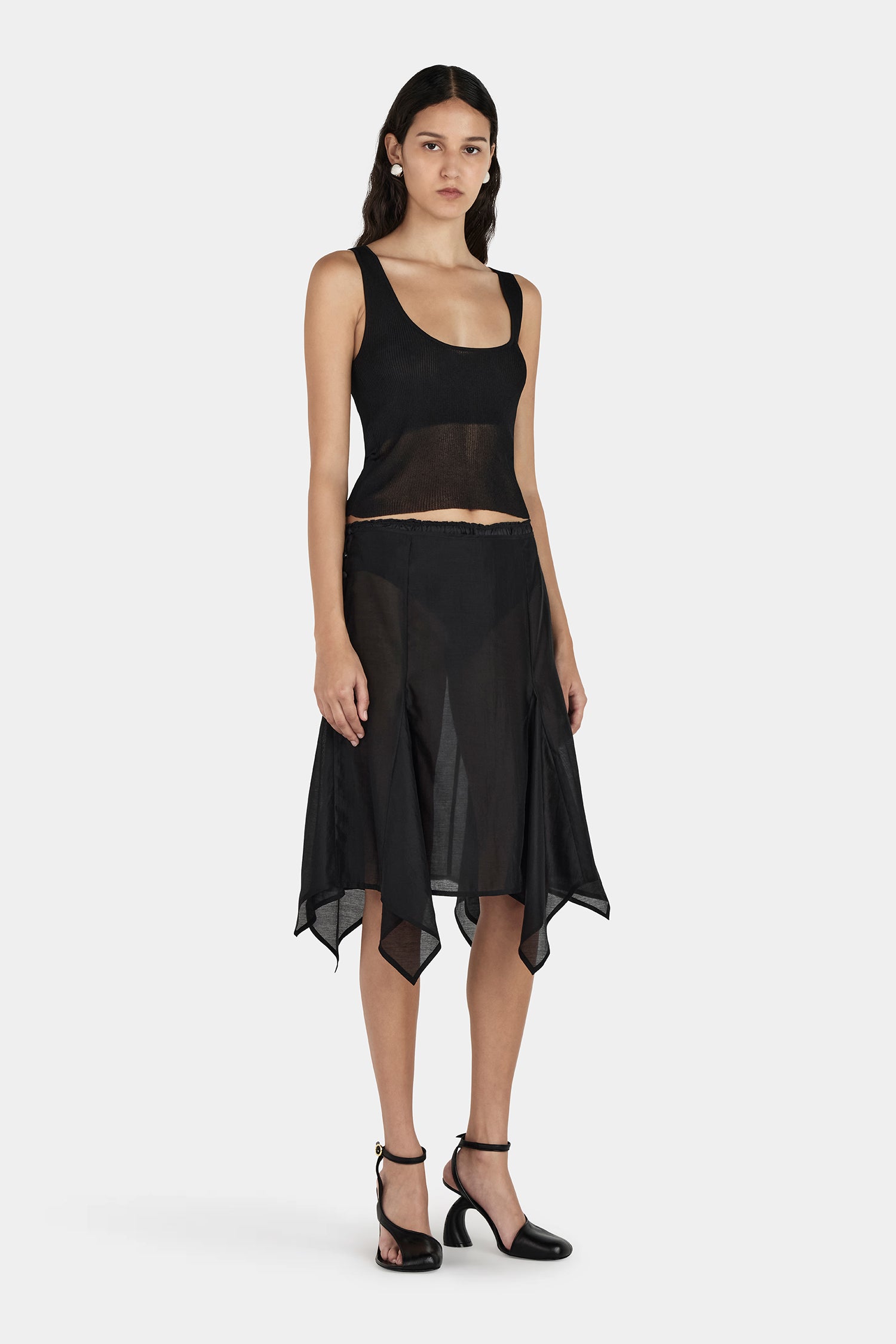 スカート andmary Mel gather skirt black M Mel gather skirt Mサイズ あんどまりー andmary - メルカリ