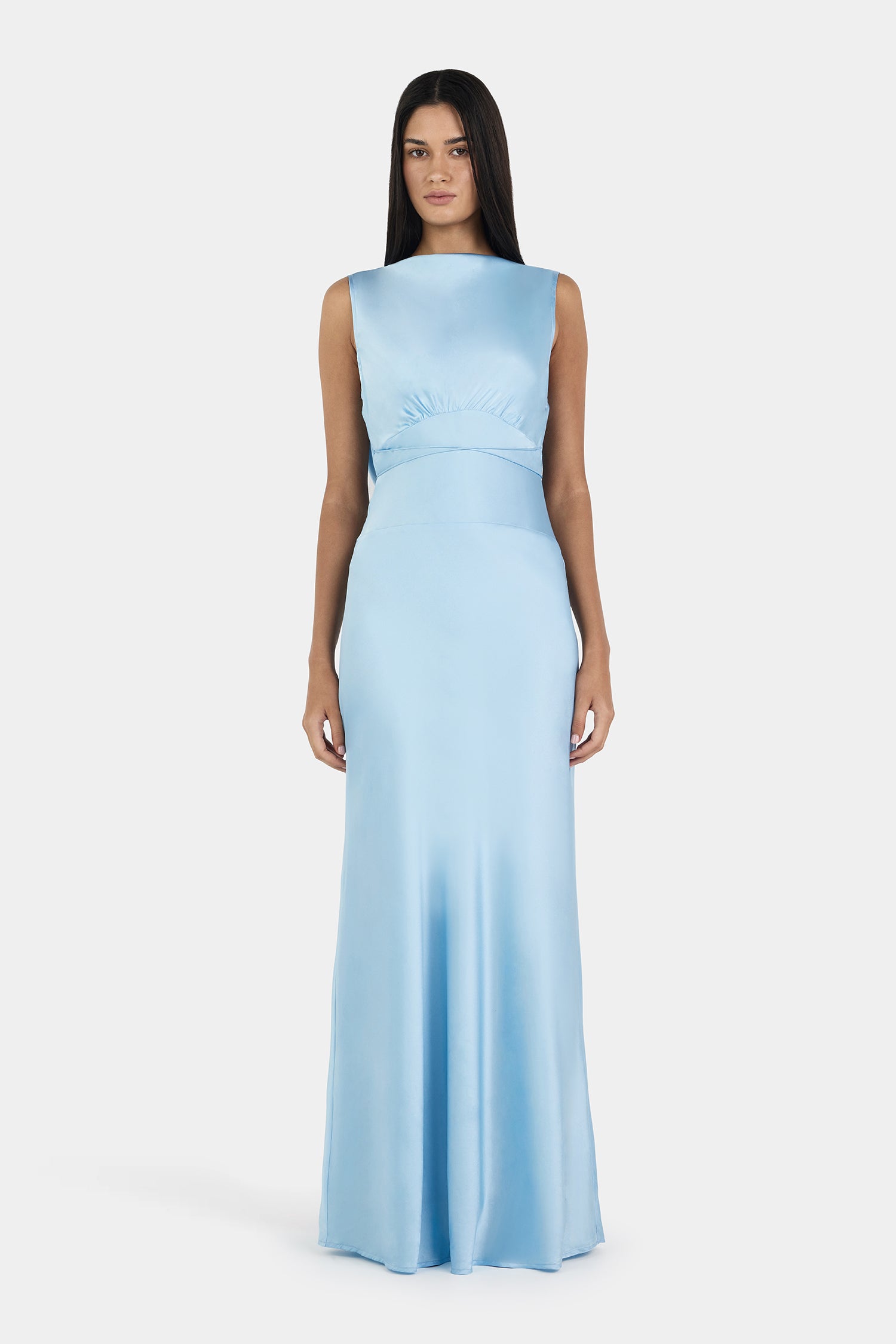 Clara Bias Dress Cornflower-L CORNFLOWER