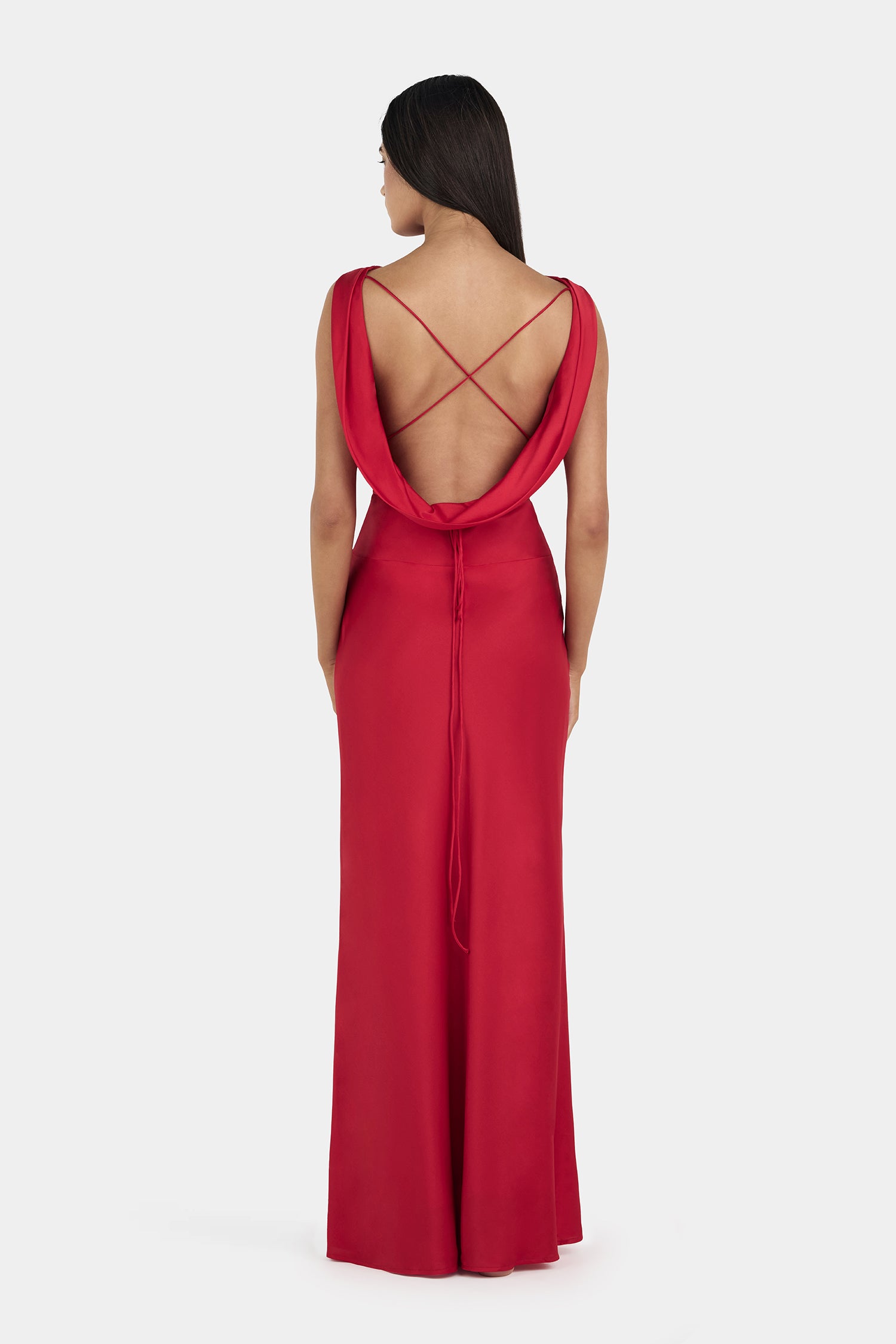 Clara Maxi Dress Samba Red – Hansen Gretel - Main Image