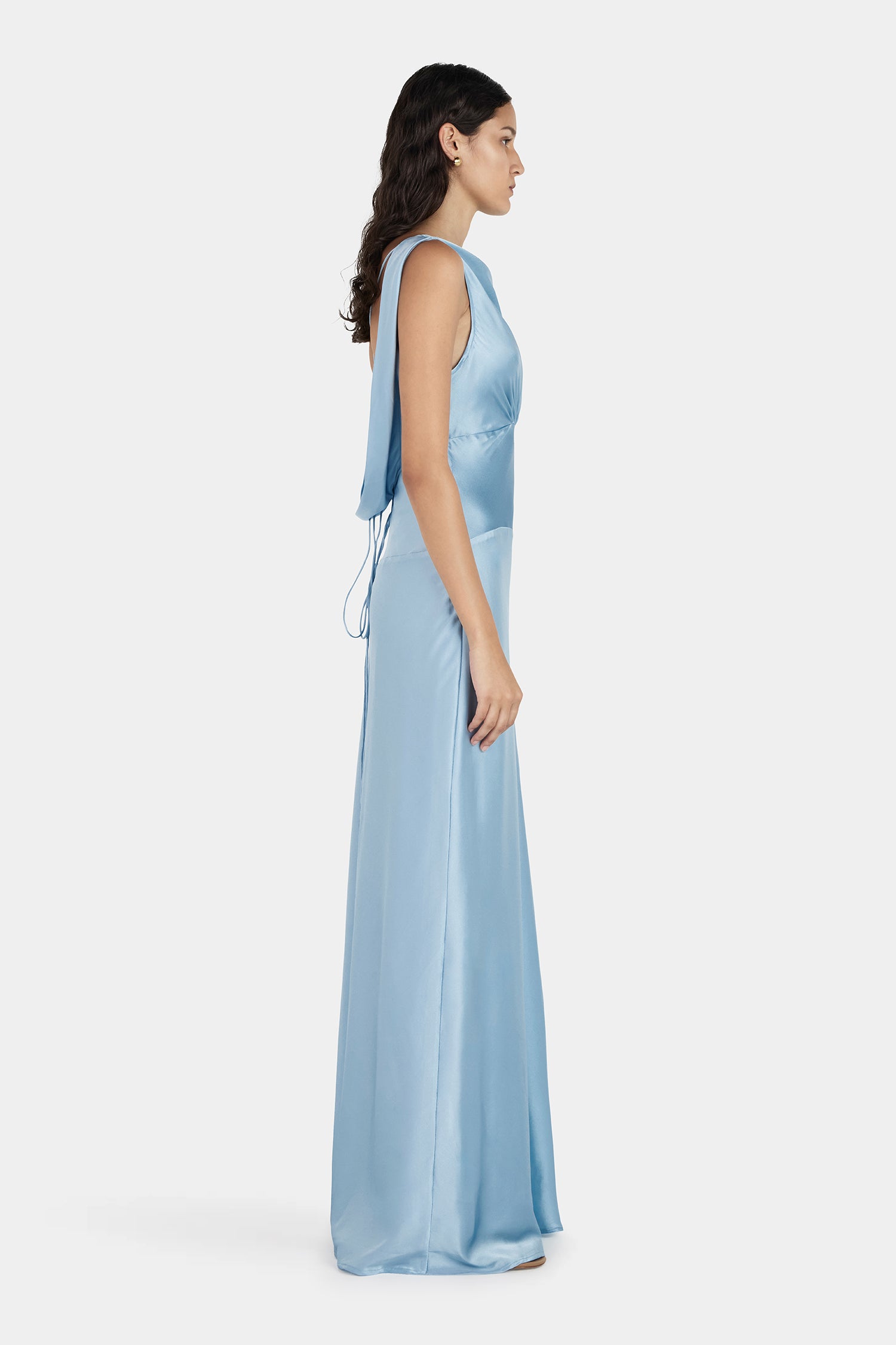 Clara Bias Dress Cornflower