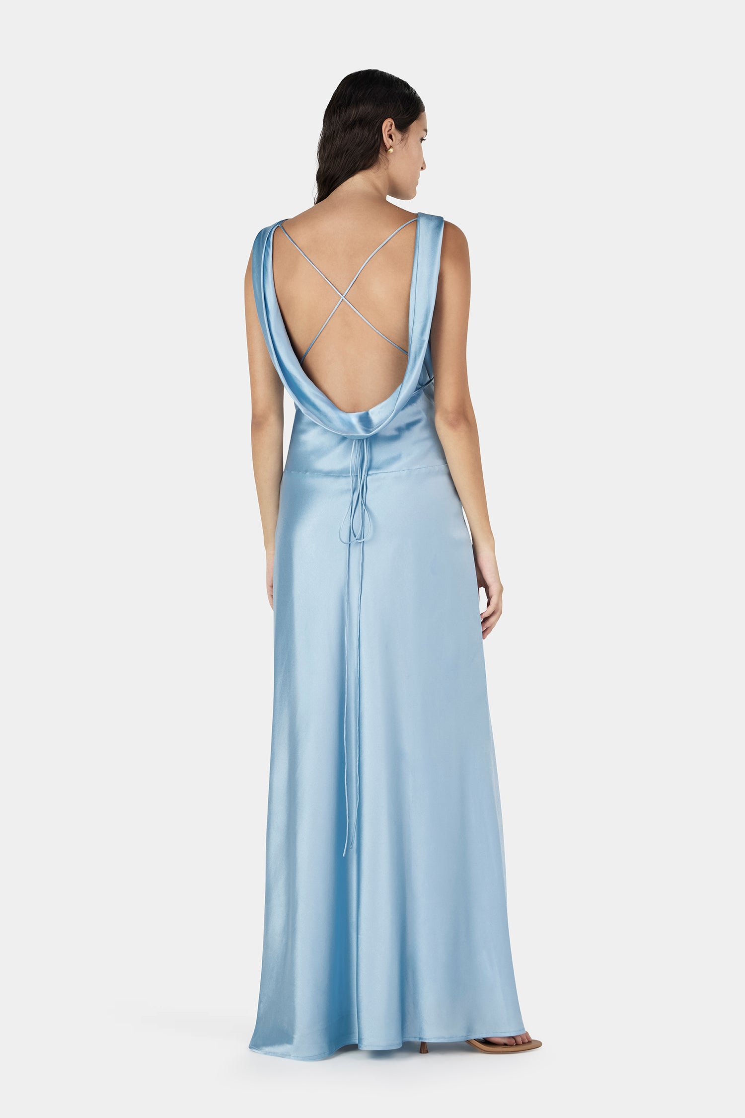 Clara Bias Dress Cornflower