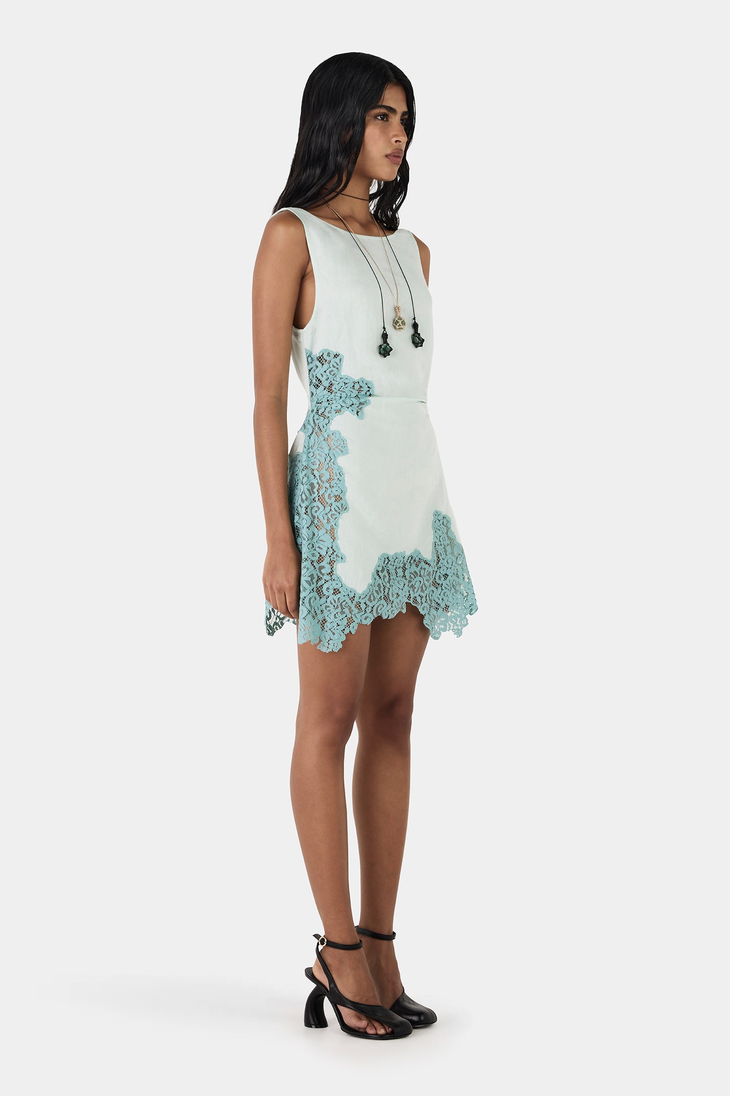 Cleo Mini Dress Seaspray – Hansen & Gretel