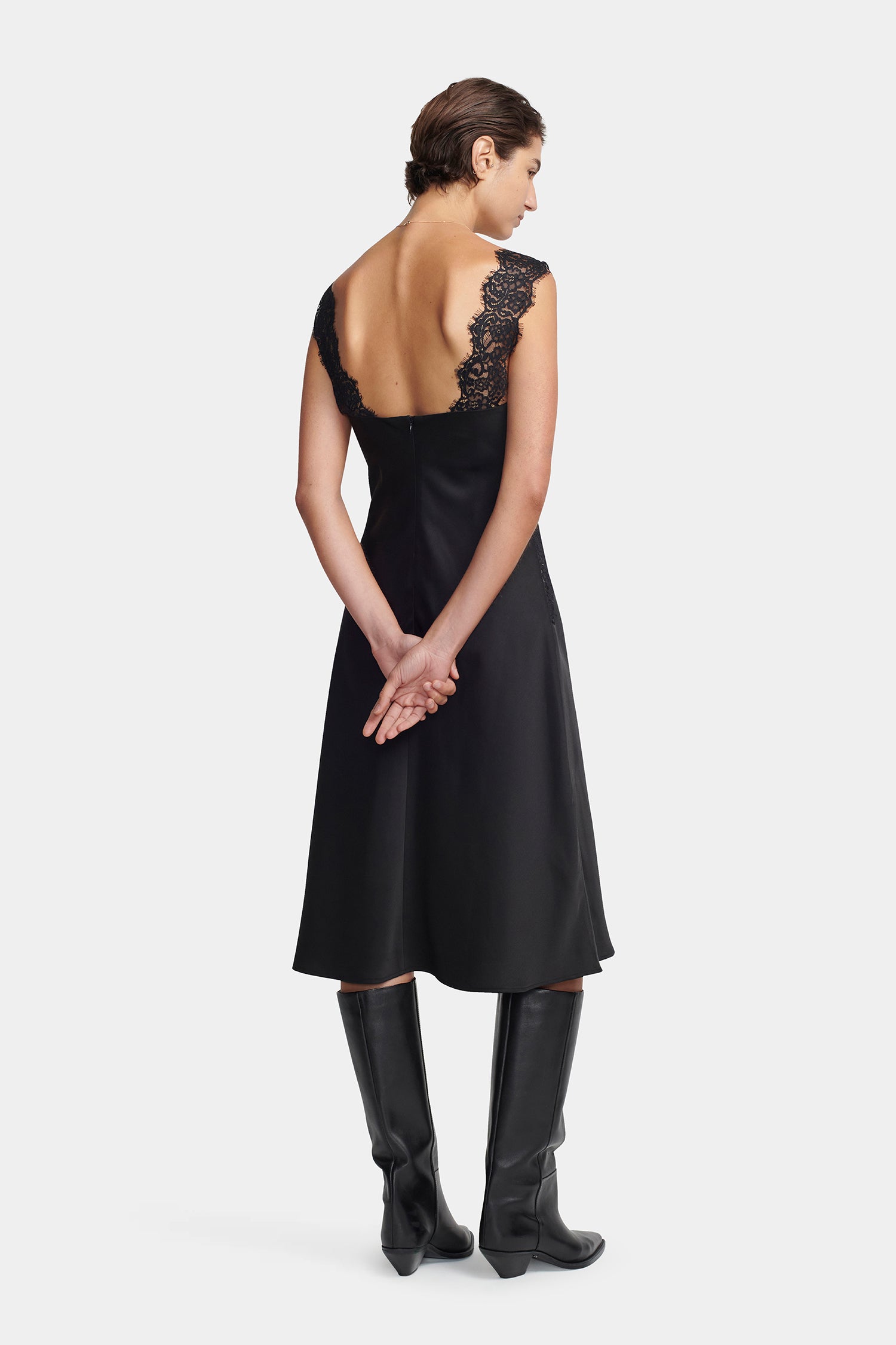 Lucille Midi Dress Black – Hansen & Gretel