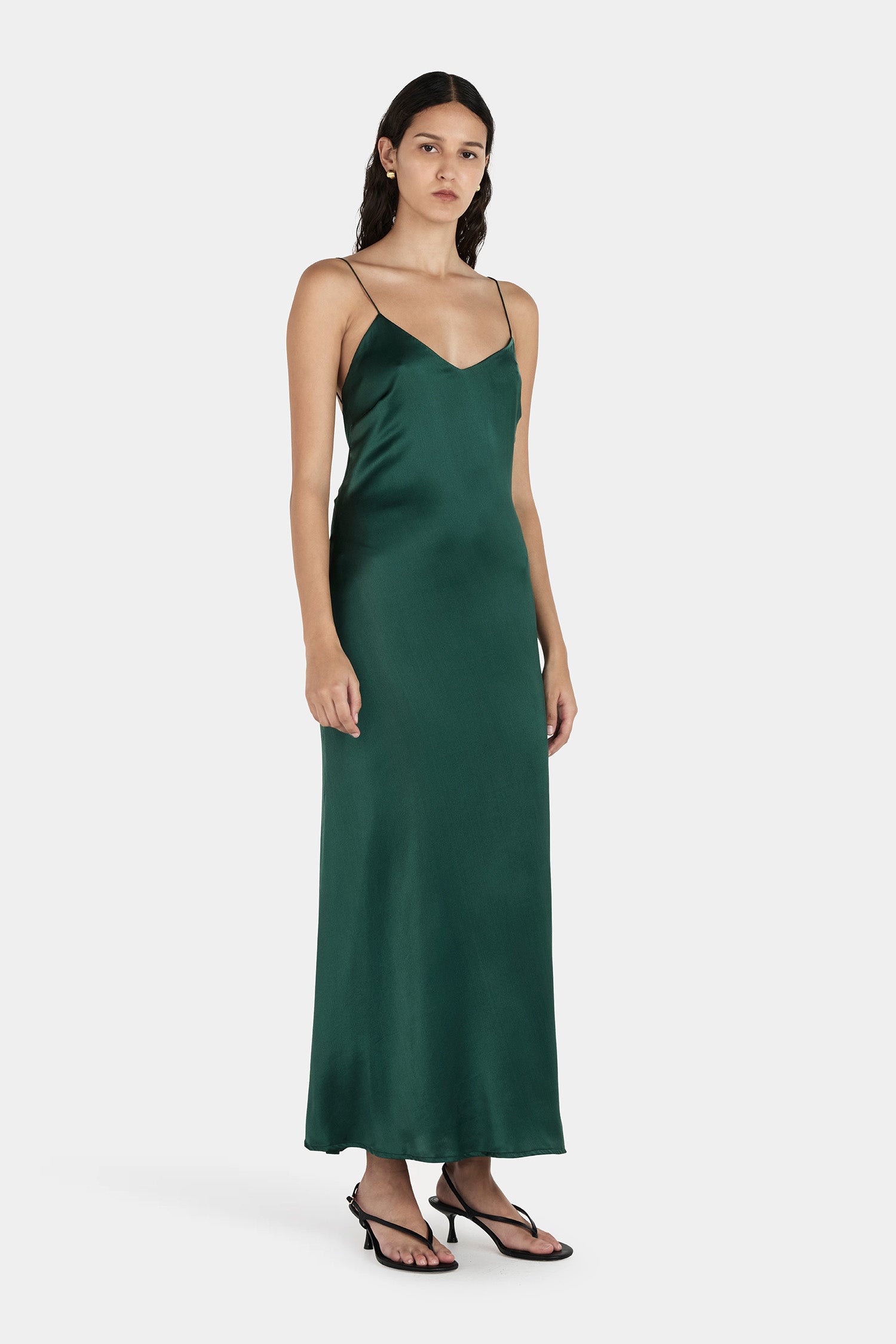 Dana Dress Pine Green – Hansen & Gretel