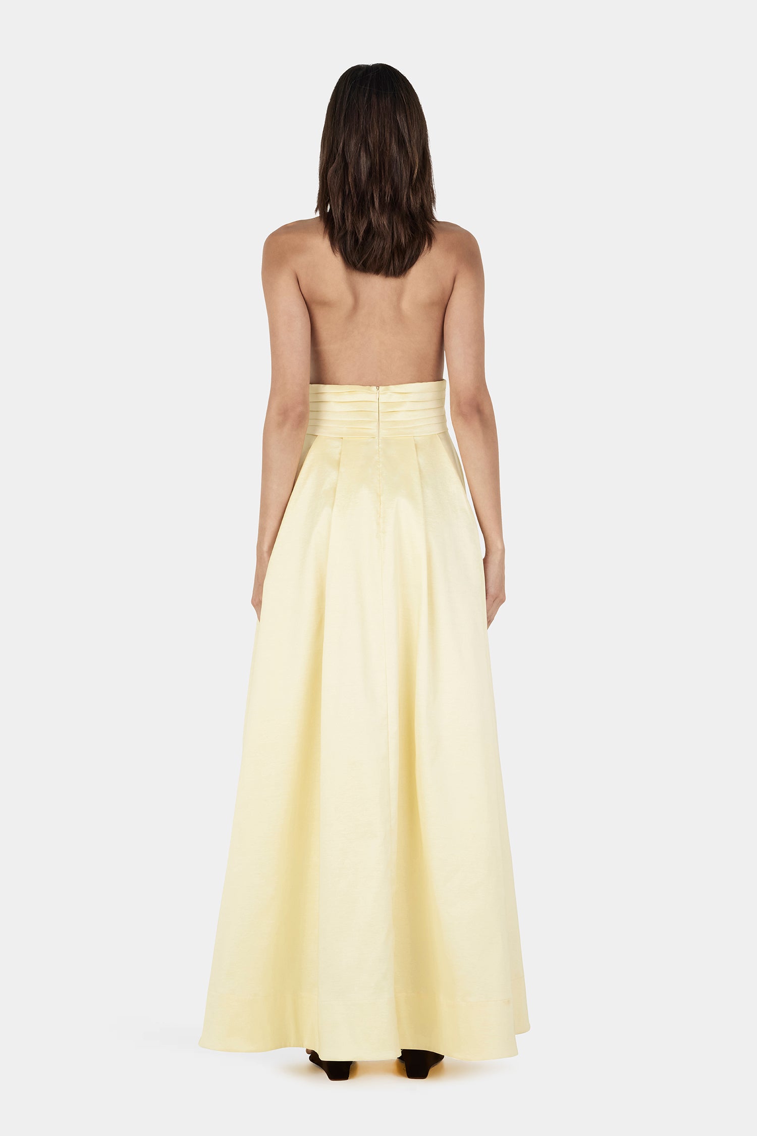 Evalina Taffeta Gown Butter | Women Maxi Dress | Hansen and Gretel  Hansen  & Gretel