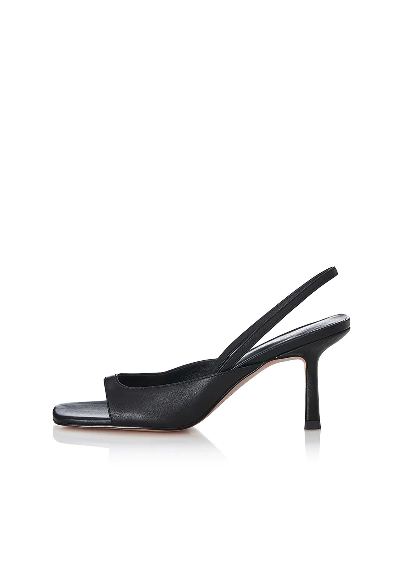 Emma Heel Black Leather Hansen Gretel