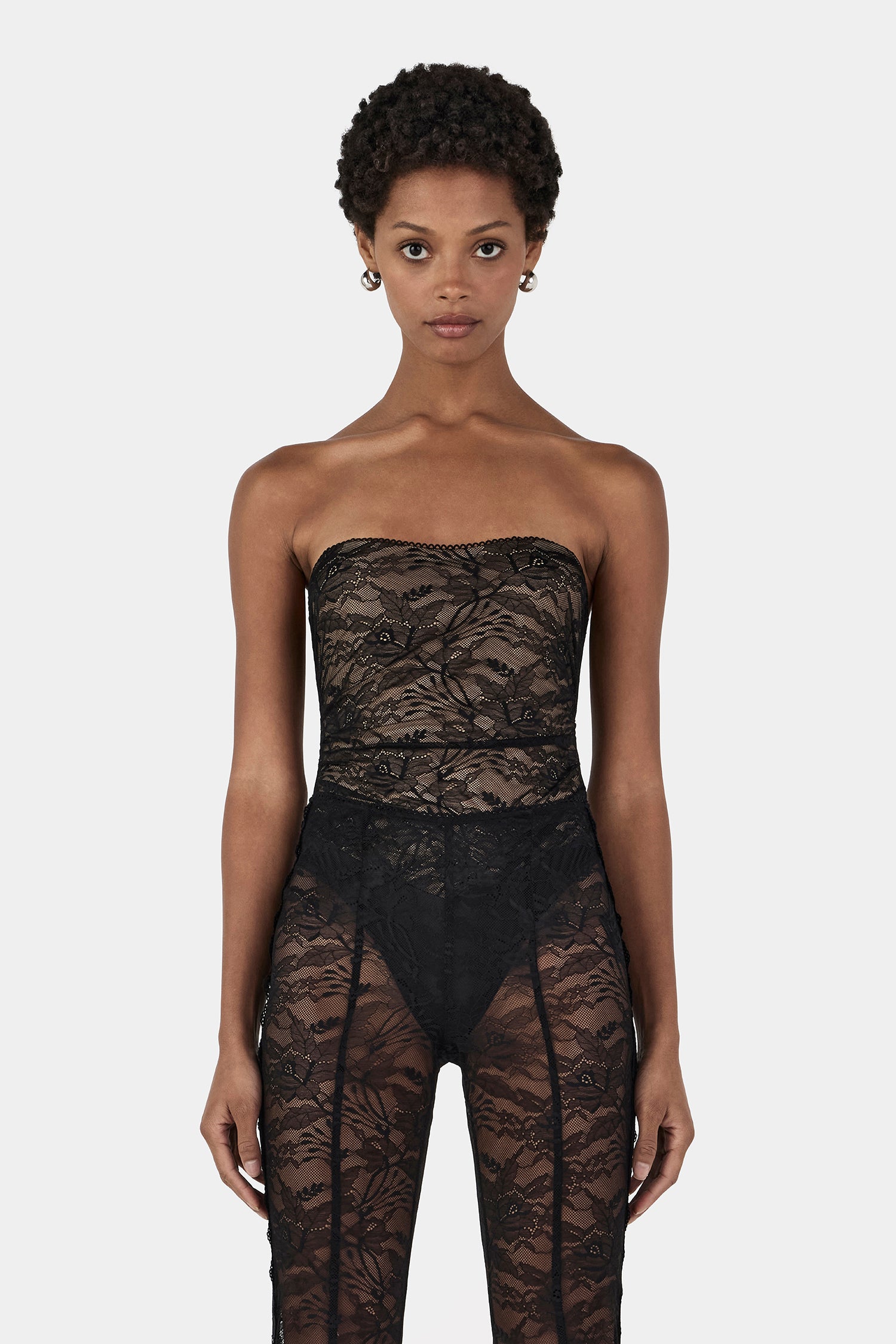 【PRANK PROJECT】　 Collage Lace Bodysuit PRANK PROJECT】 Collage Lace Bodysuit