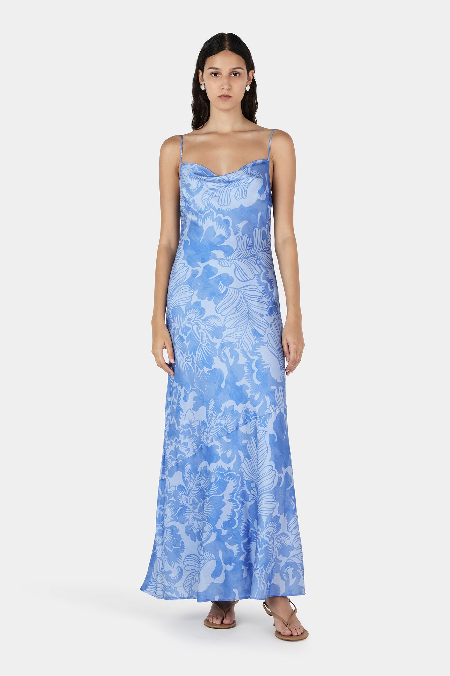 Florencia Midi Dress Blue Crush – Hansen & Gretel