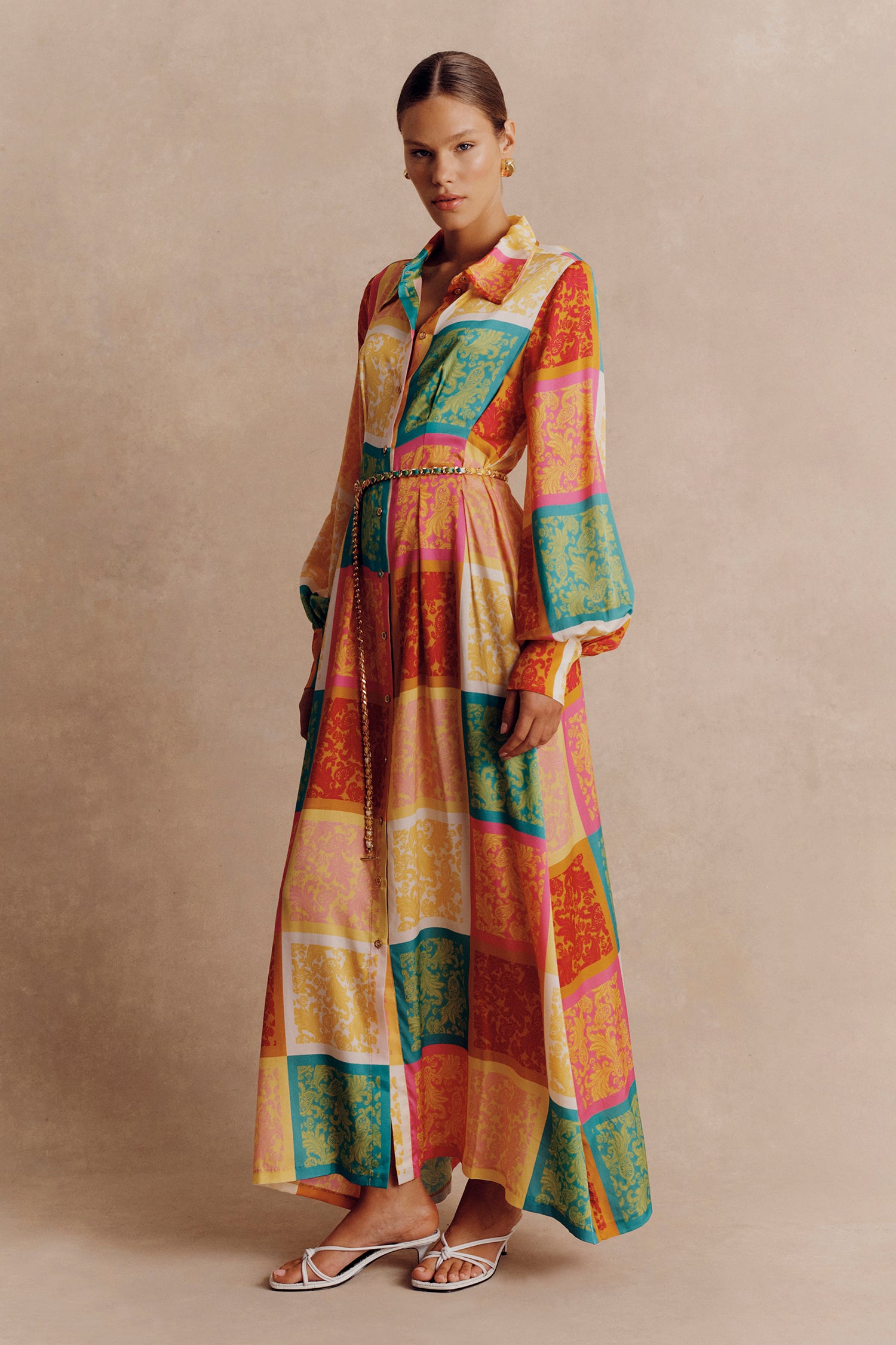 Frankie Shirt Dress Paisley Tile Hansen Gretel