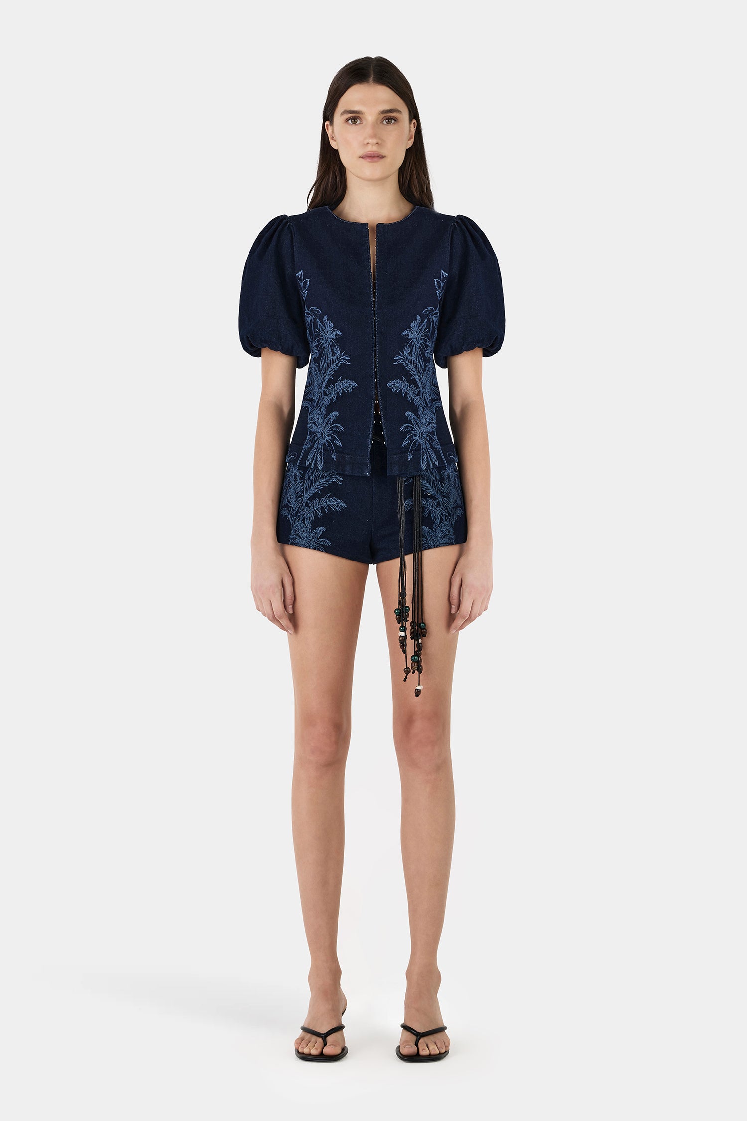 Jacques Denim Shortie Tropicana Denim – Hansen & Gretel