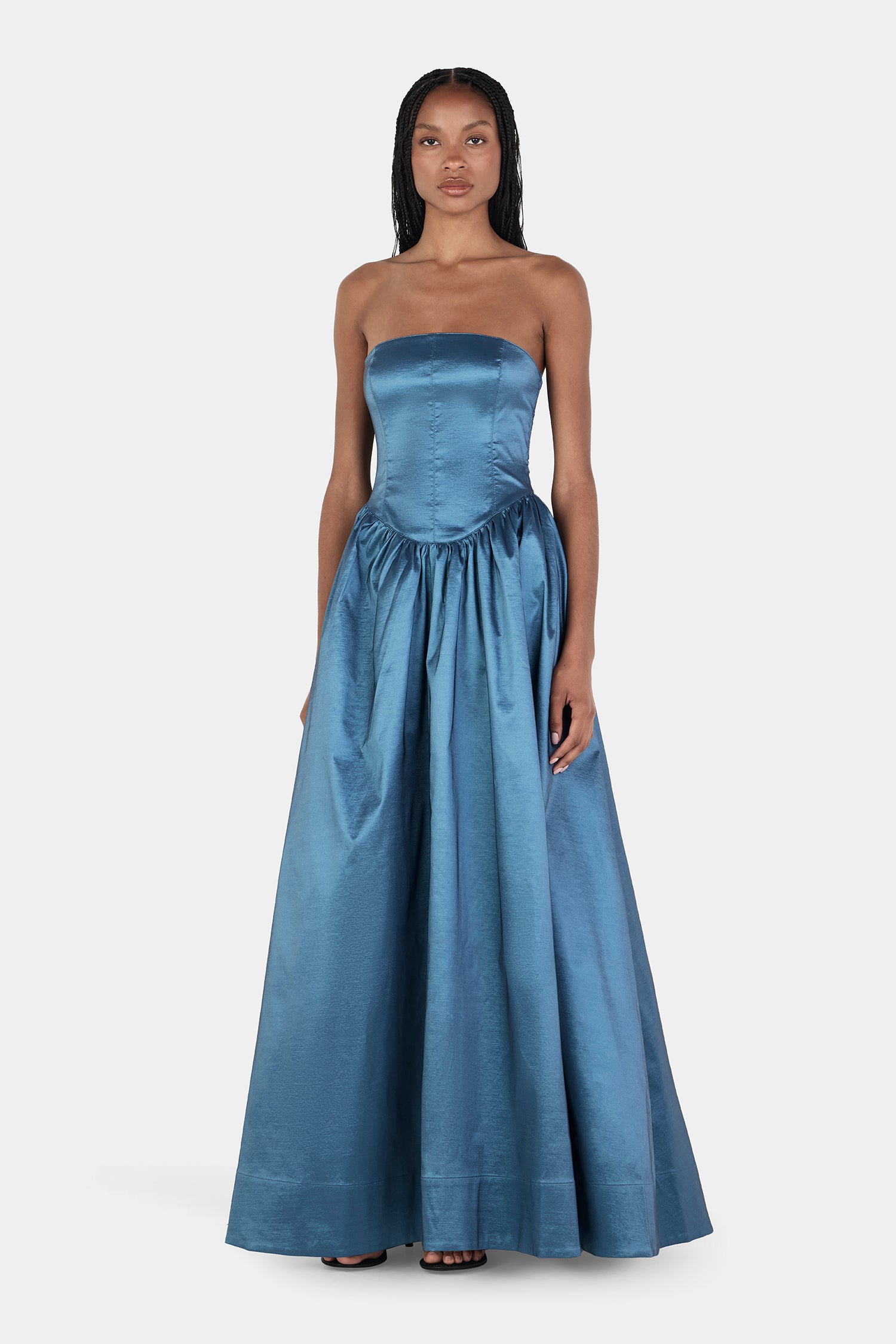 boden winter audrey dress Gown Steel | Women's Gown this dress adds depth 跨境直邮 Nicky Hilton Wore Paris Color:Tobacco