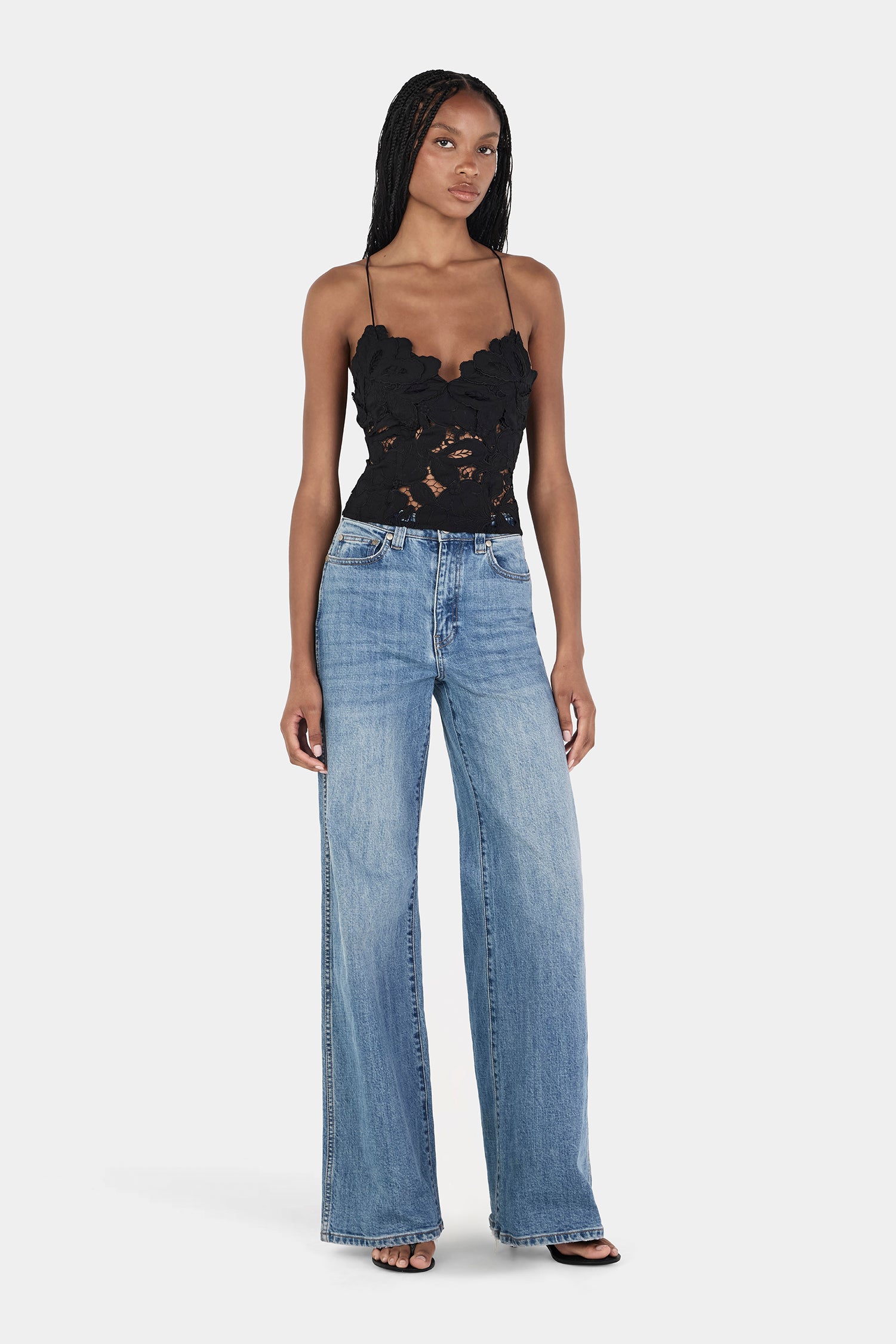 Bailey Top Black | Women Lace Cami Top | Hansen and Gretel