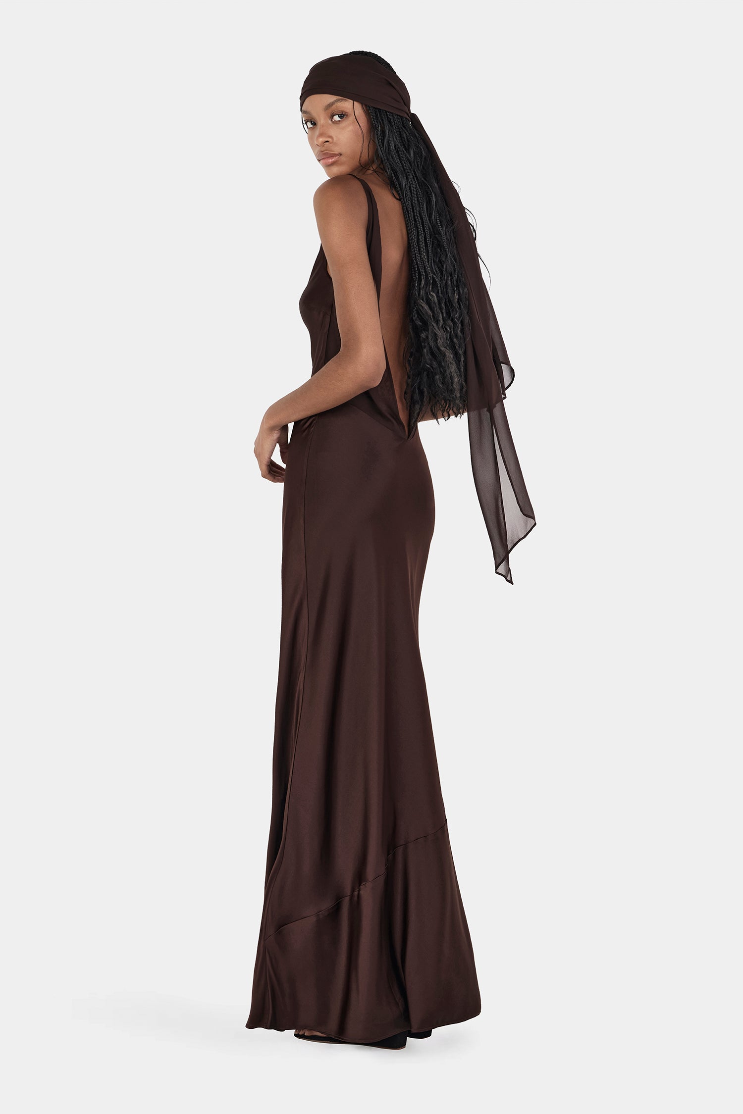 Hayley Dress Chocolate | Women Maxi Dress