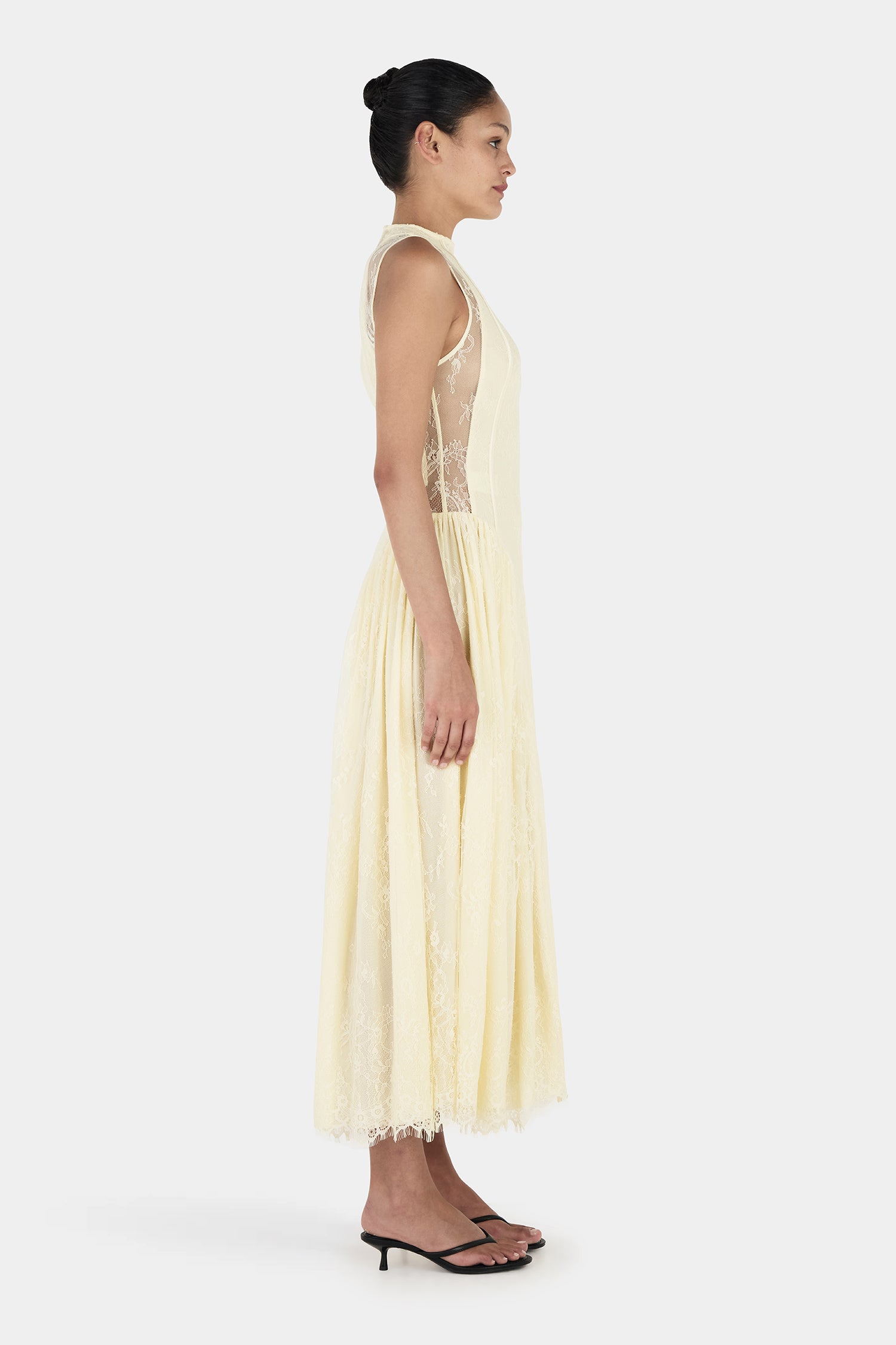 Juliette Lace Dress Butter  Hansen & Gretel