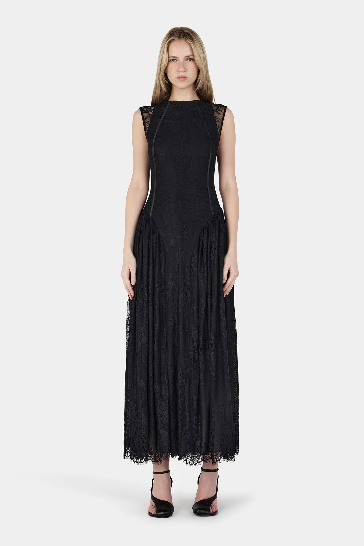 hansel and gretel black dress Stephanie Maxi Dress Black-L / BLACK