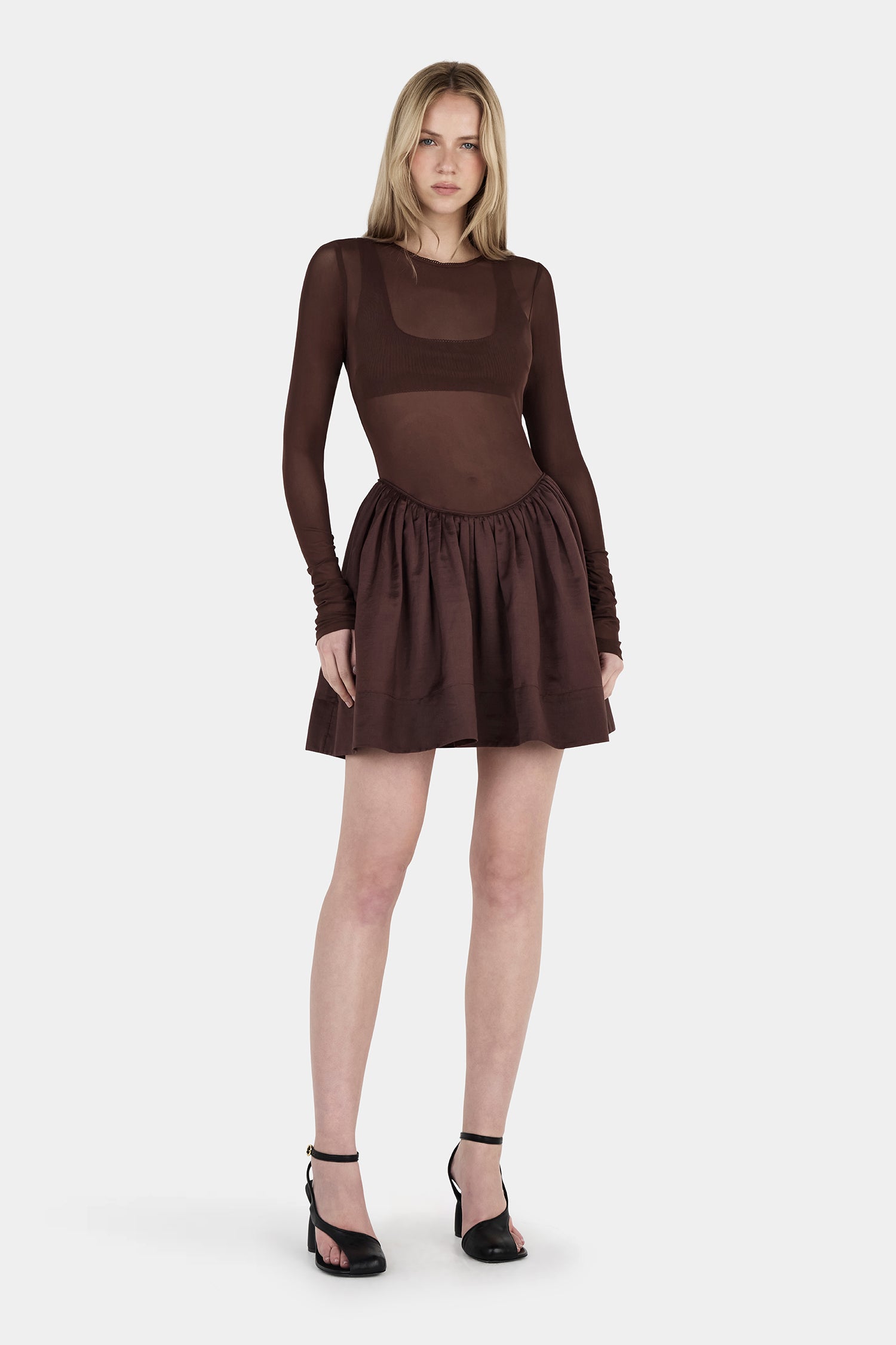 Kita Mini Dress Chocolate  Hansen & Gretel