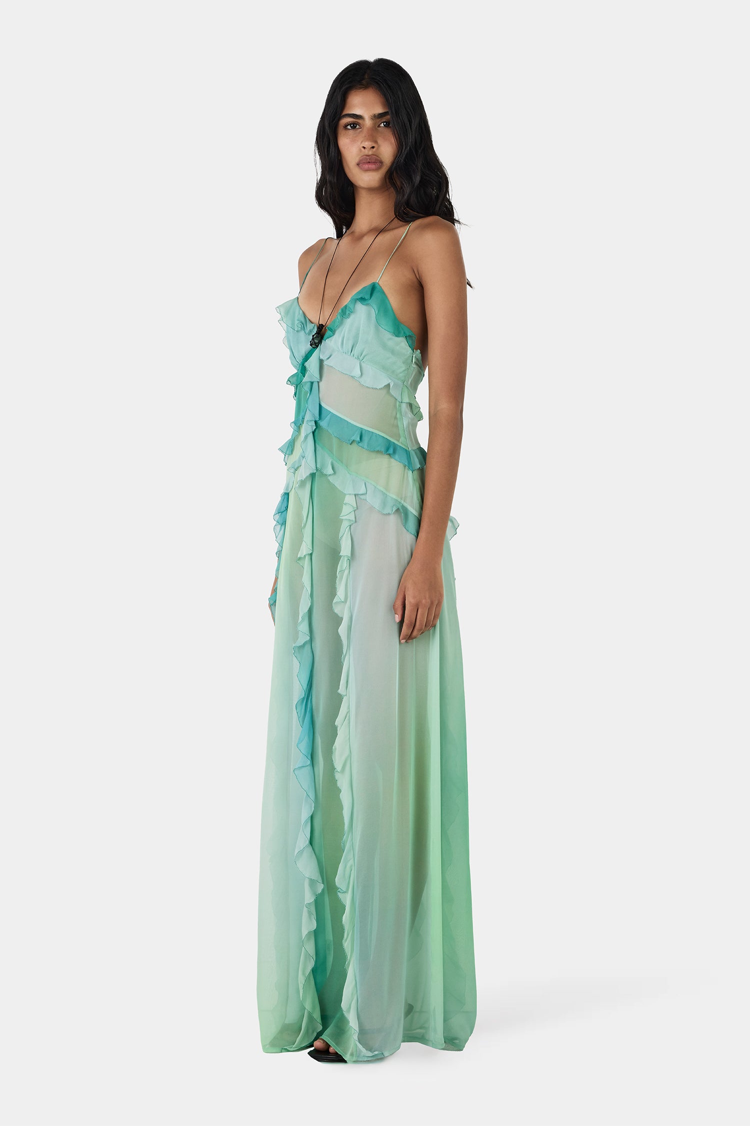 hansen and gretel silk dress Stephanie Silk Lace Maxi Dress by Hansen & Gretel in Yellow, Size: XL at Anthropologie