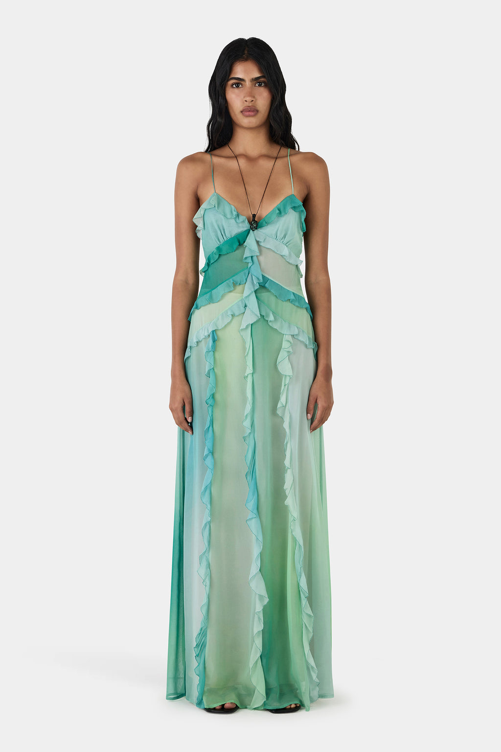 Laila Silk Maxi Dress Aura Hansen & Gretel — free download