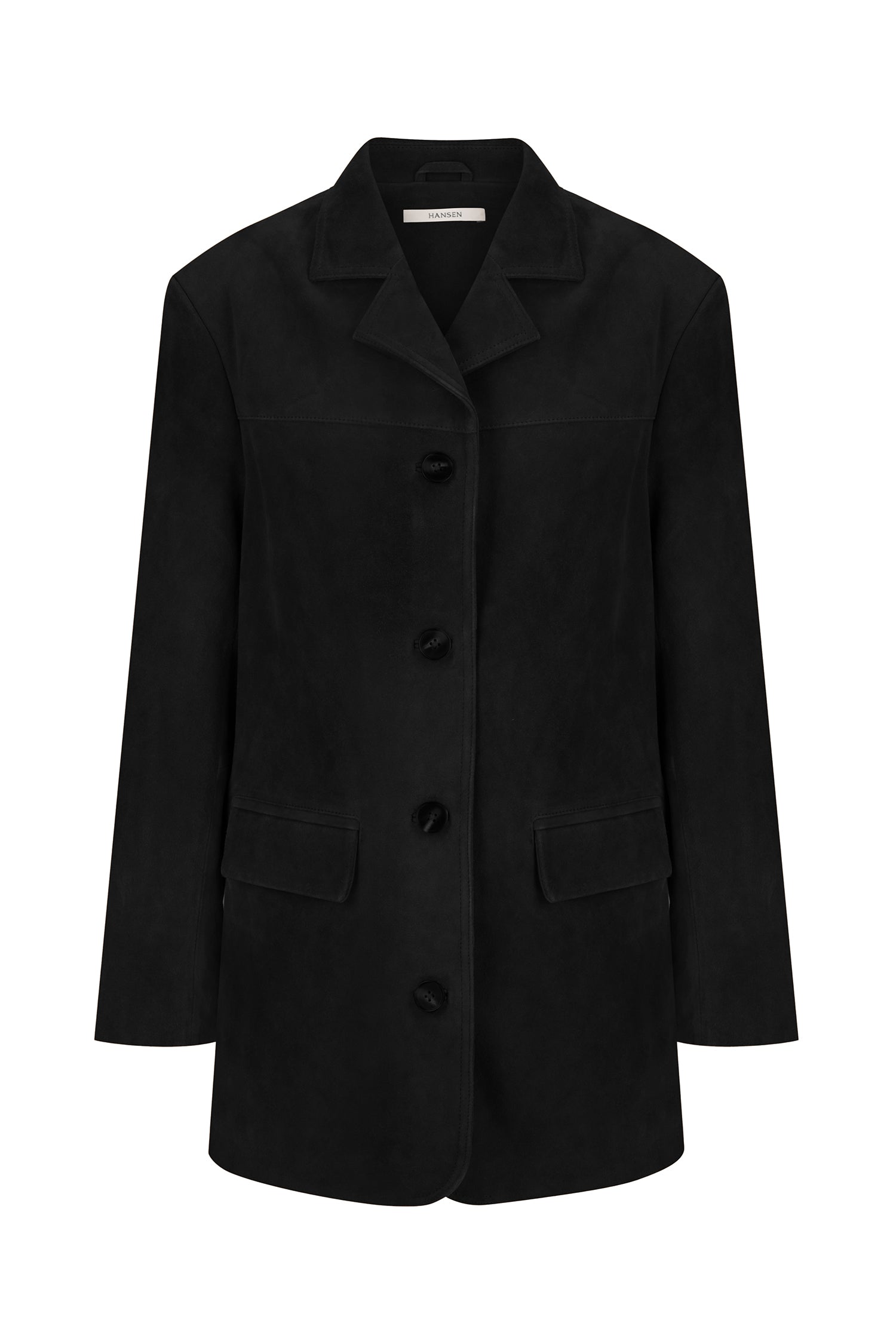 Lennox Suede Jacket Black Suede – Hansen & Gretel