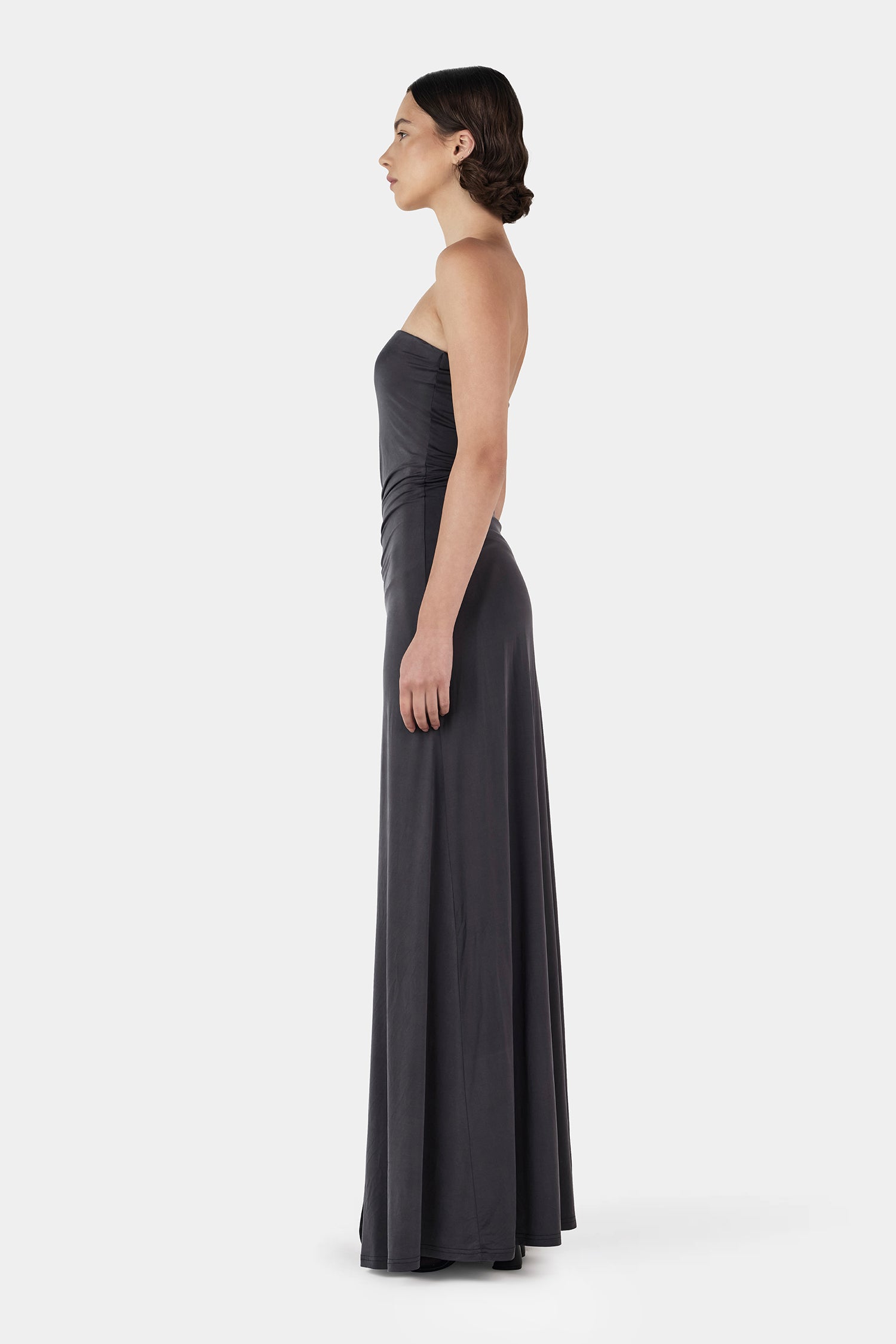 Lola Strapless Dress Ink  Hansen & Gretel