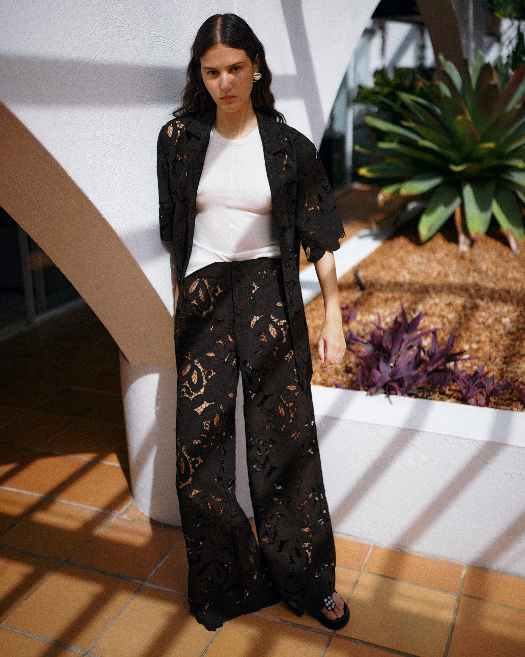 Lotus Lace Pant Cedarwood – Hansen & Gretel