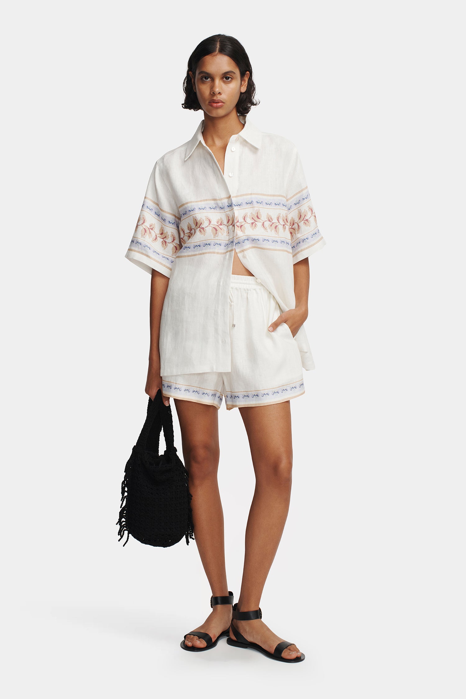 Tilly Linen Shorts Hawaiian Tablecloth – Hansen & Gretel