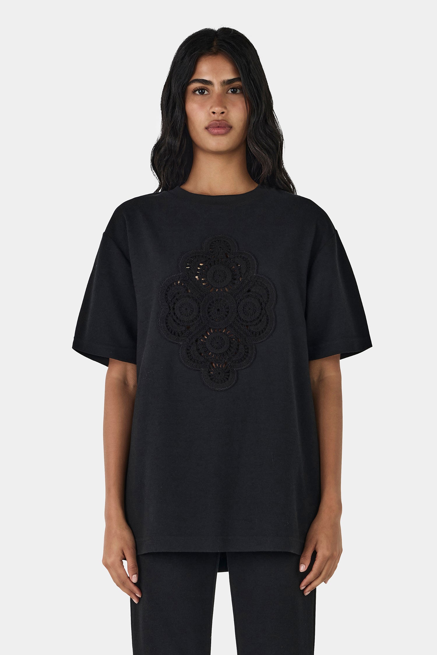 Marley Crochet Shirt Black – Hansen & Gretel