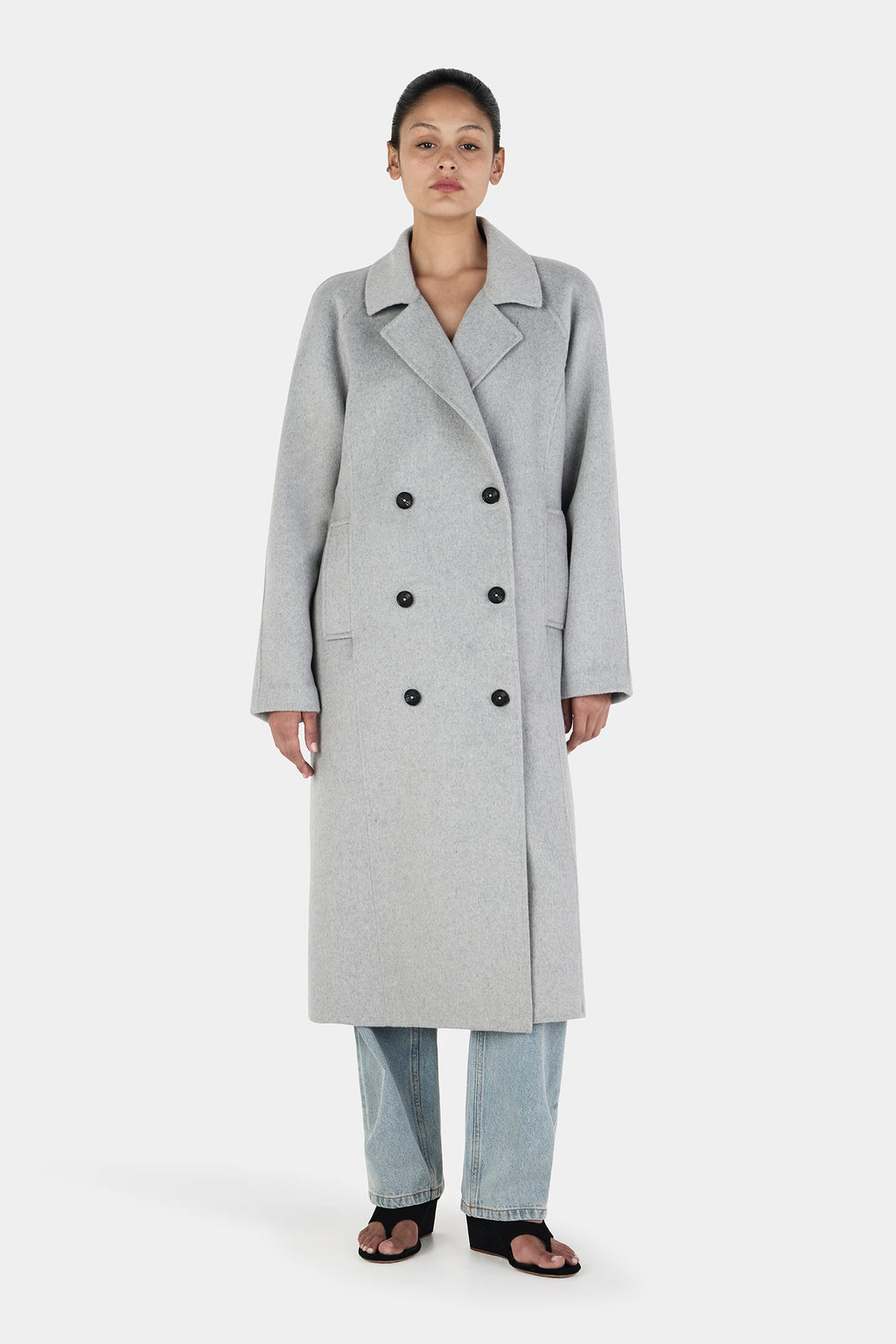 Regular Grey Mathews Coat Regular Grey | Women Trench Coat | Hansen and Gretel ...