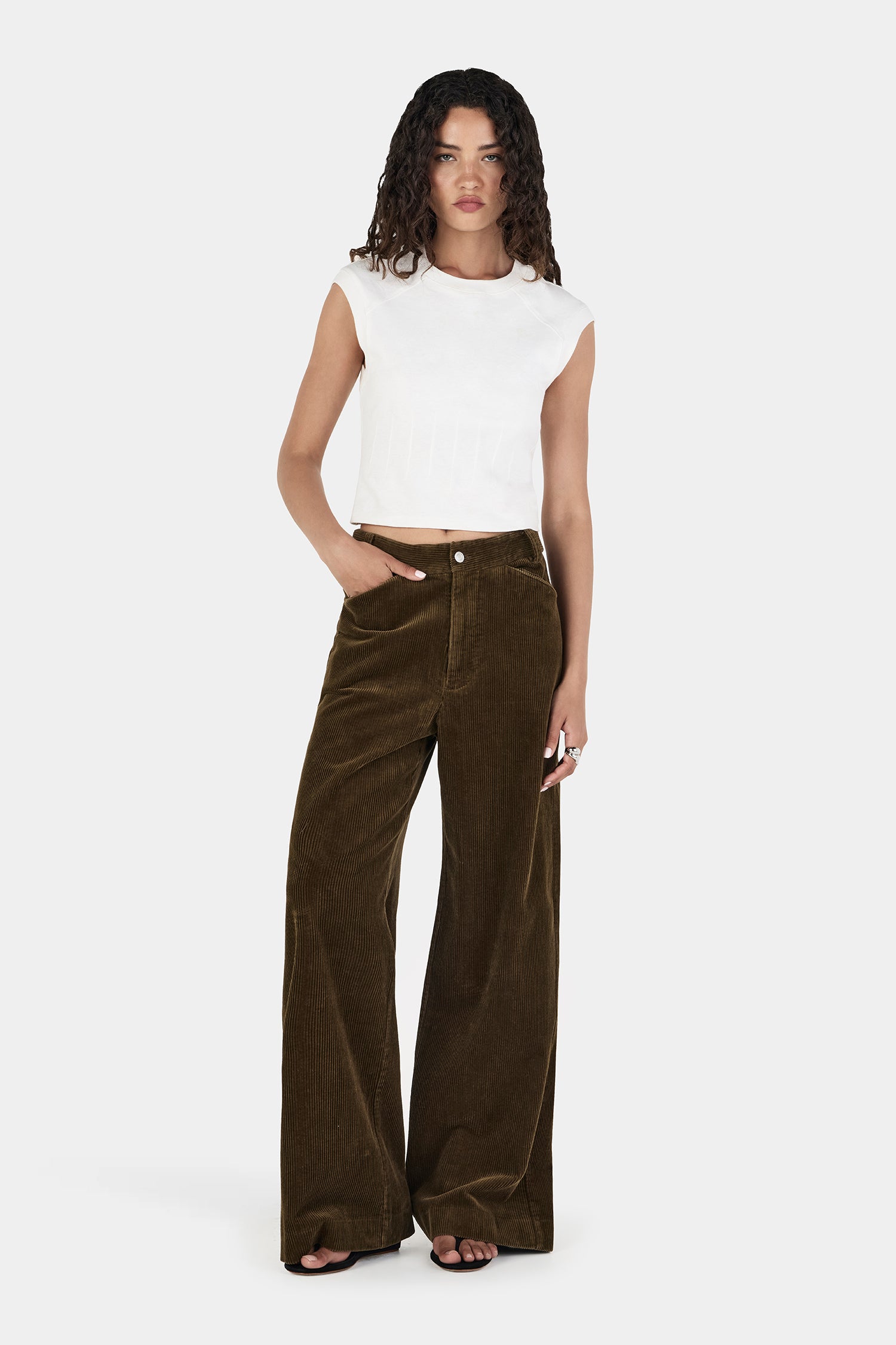 Max Cord Pants Khaki | Women's Pant | Hansen and Gretel – Hansen