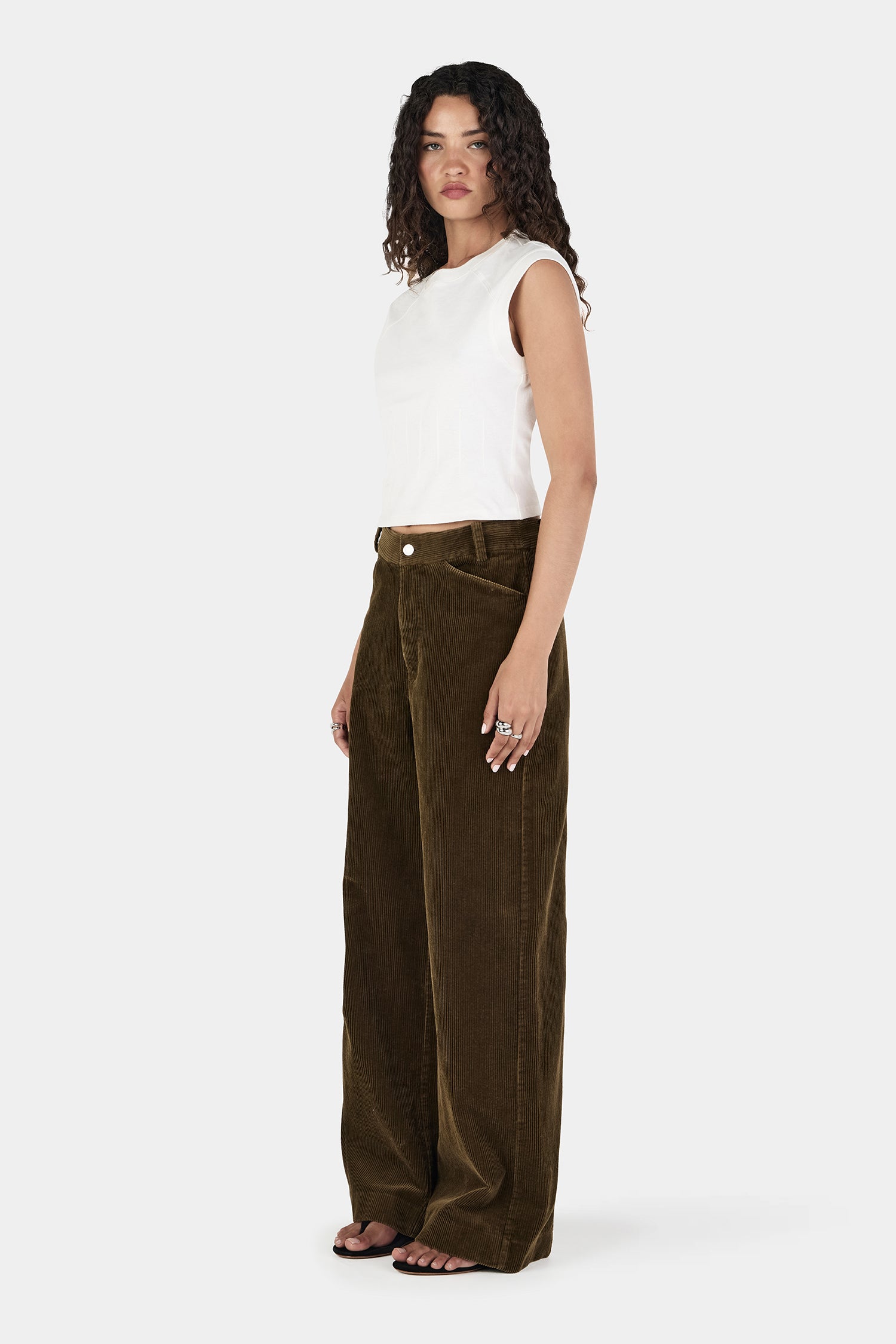 Max Cord Pants Khaki | Women's Pant | Hansen and Gretel – Hansen