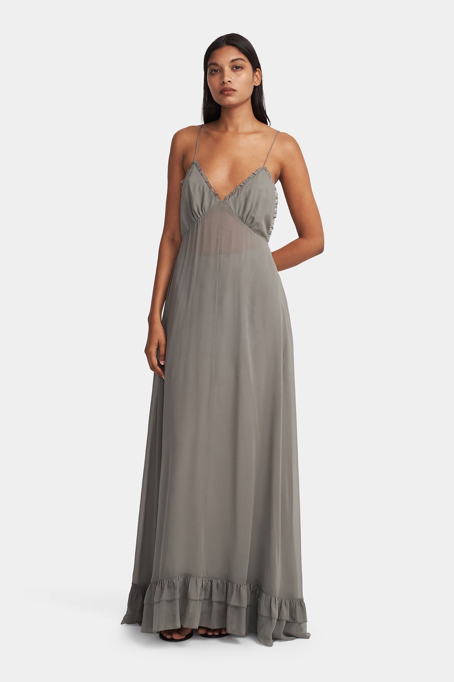 Nicks Gown Dusty Olive