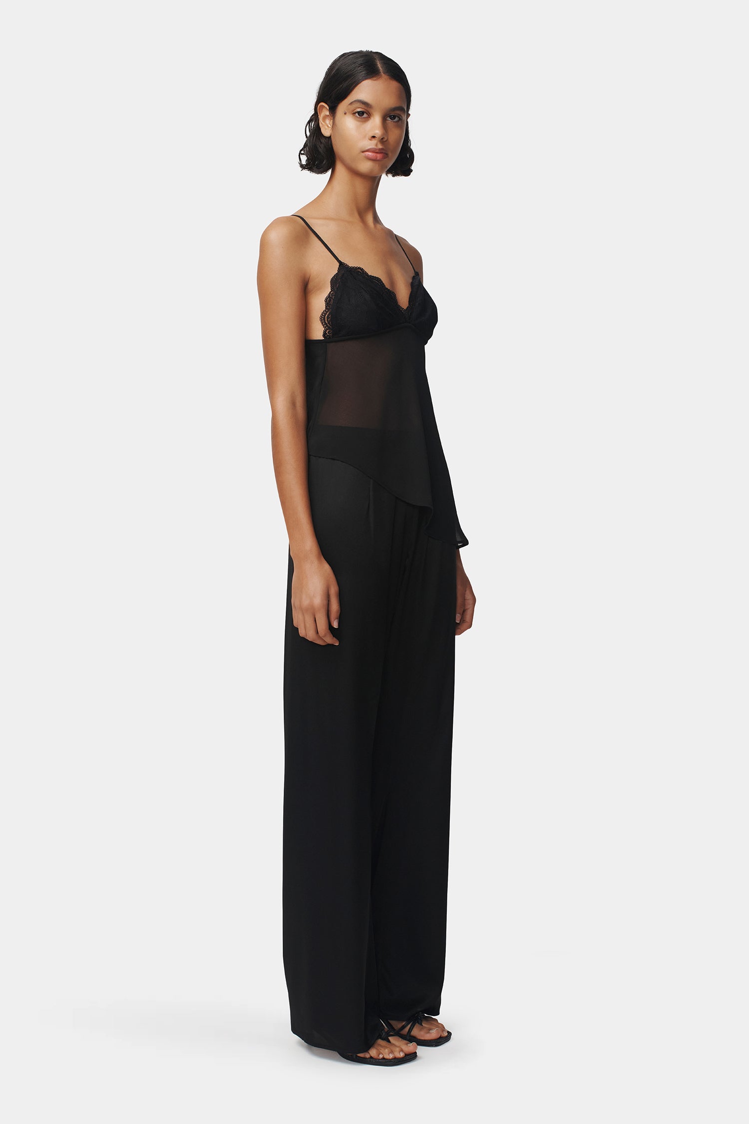 SCENELESS SILKY PANTS SUAVELE シュアーブル Alessandra Paisley Silk Wide Leg Pant | Splendid
