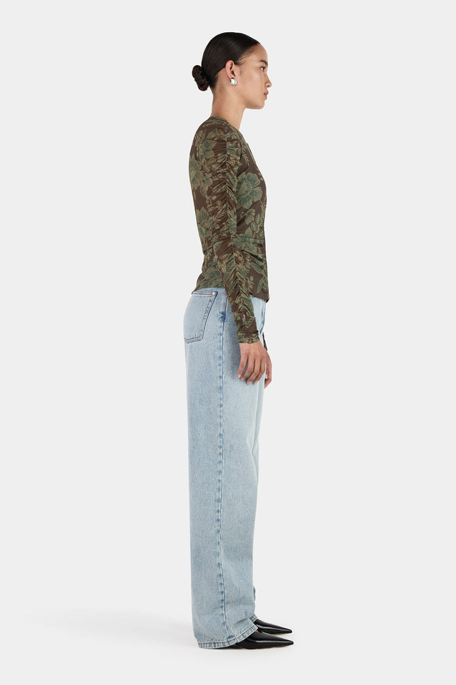 Pernille Ruched Top Cognac