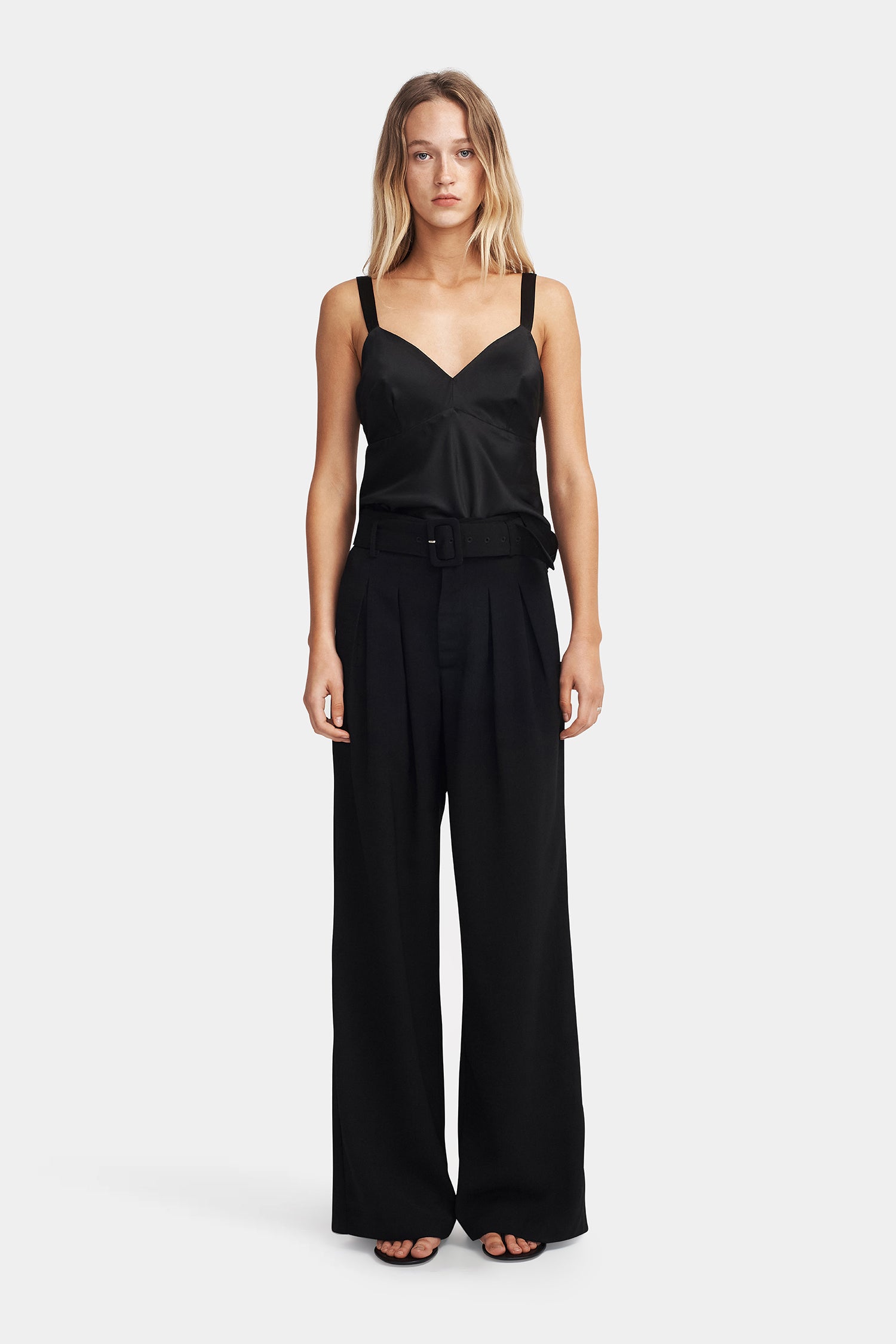 スラックス Belinda Luxury streets slacks BLACK Belinda Pant Black – Hansen & Gretel