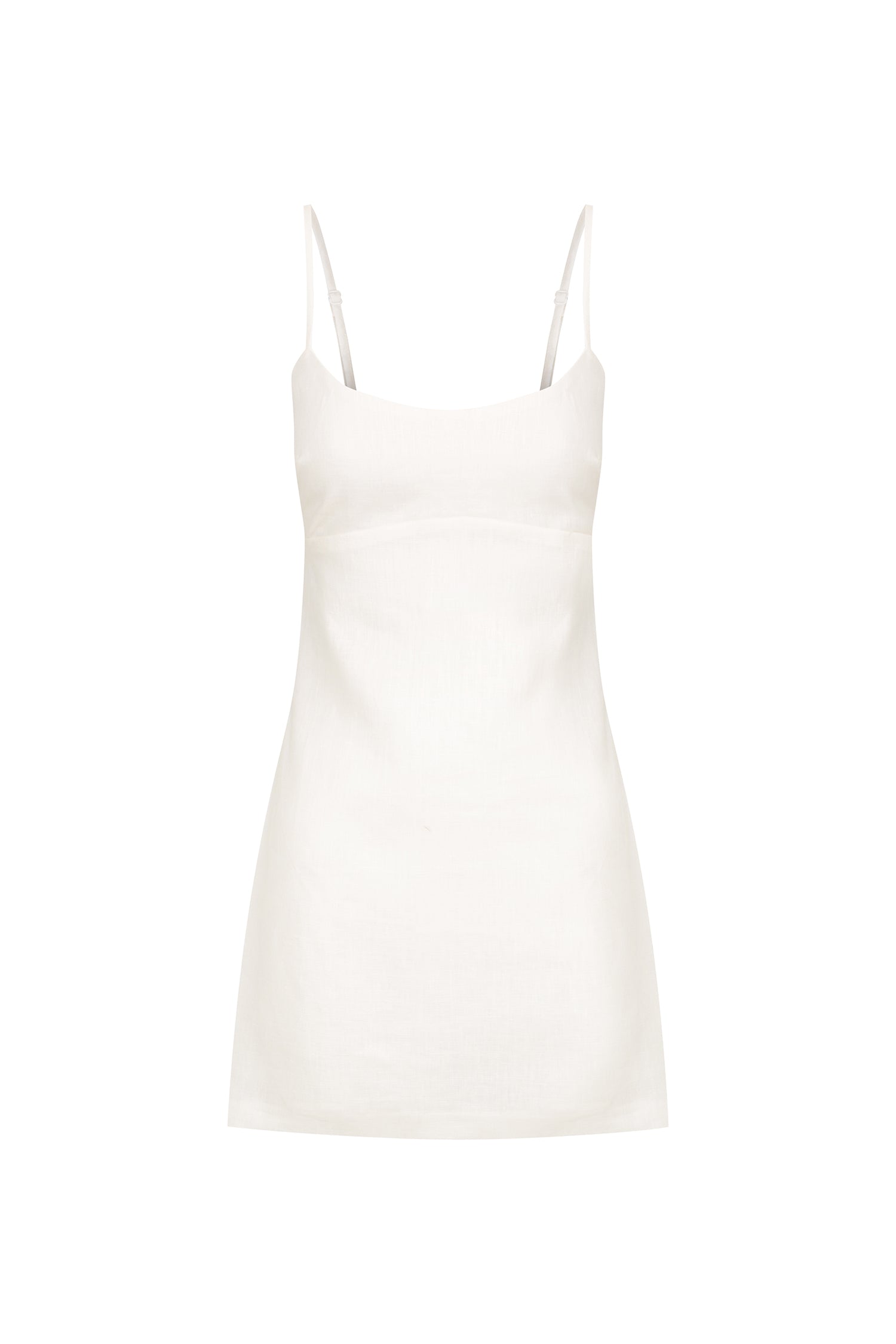 Tulum Pure Linen Slip Mini Dress – White – Earth Circus